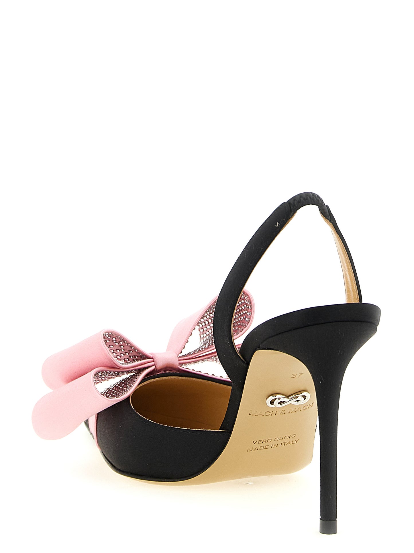 Multicolor Satin High Heel Pumps