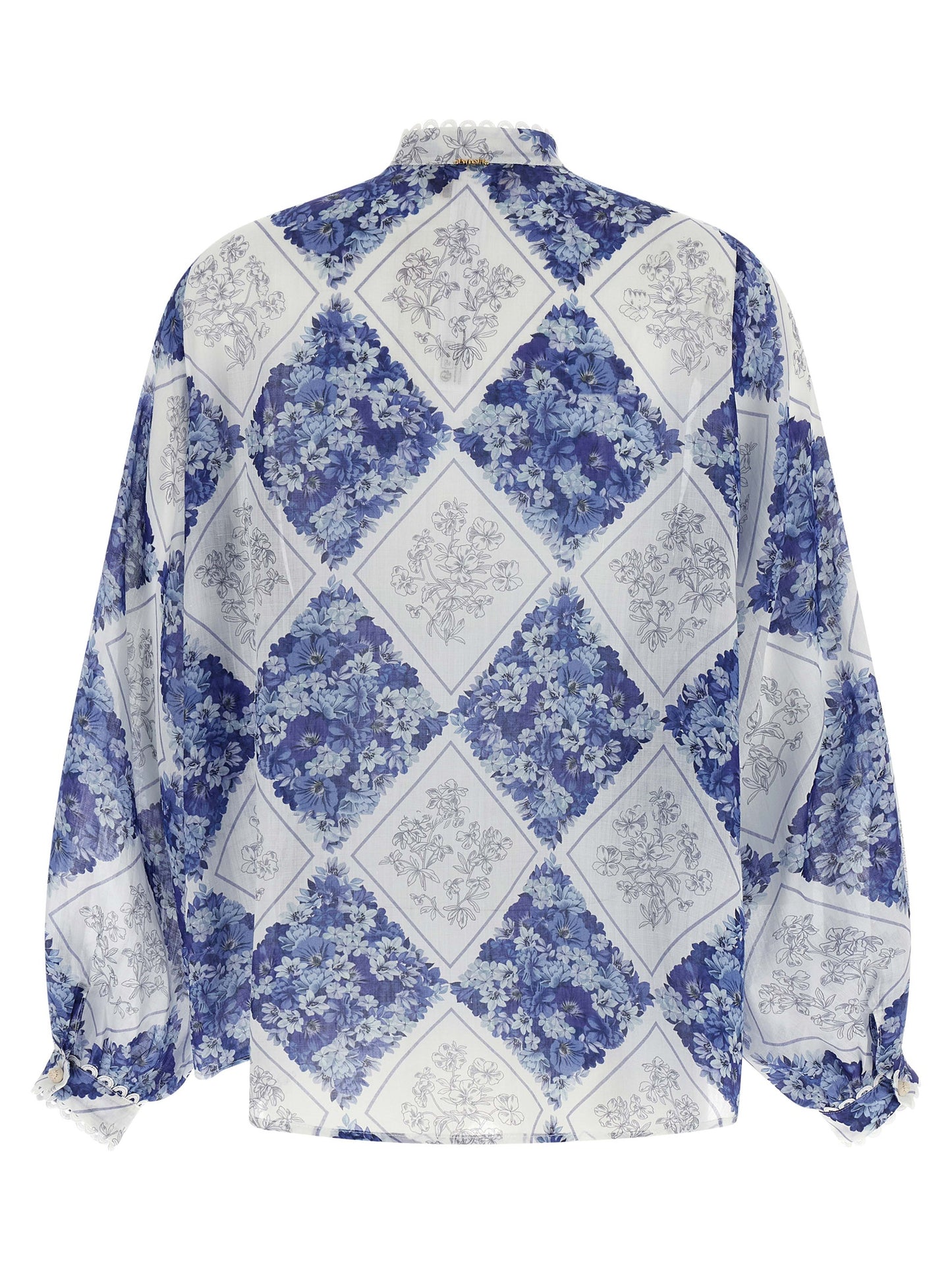 Blue Stingray Leather / Ray Skin Blouse