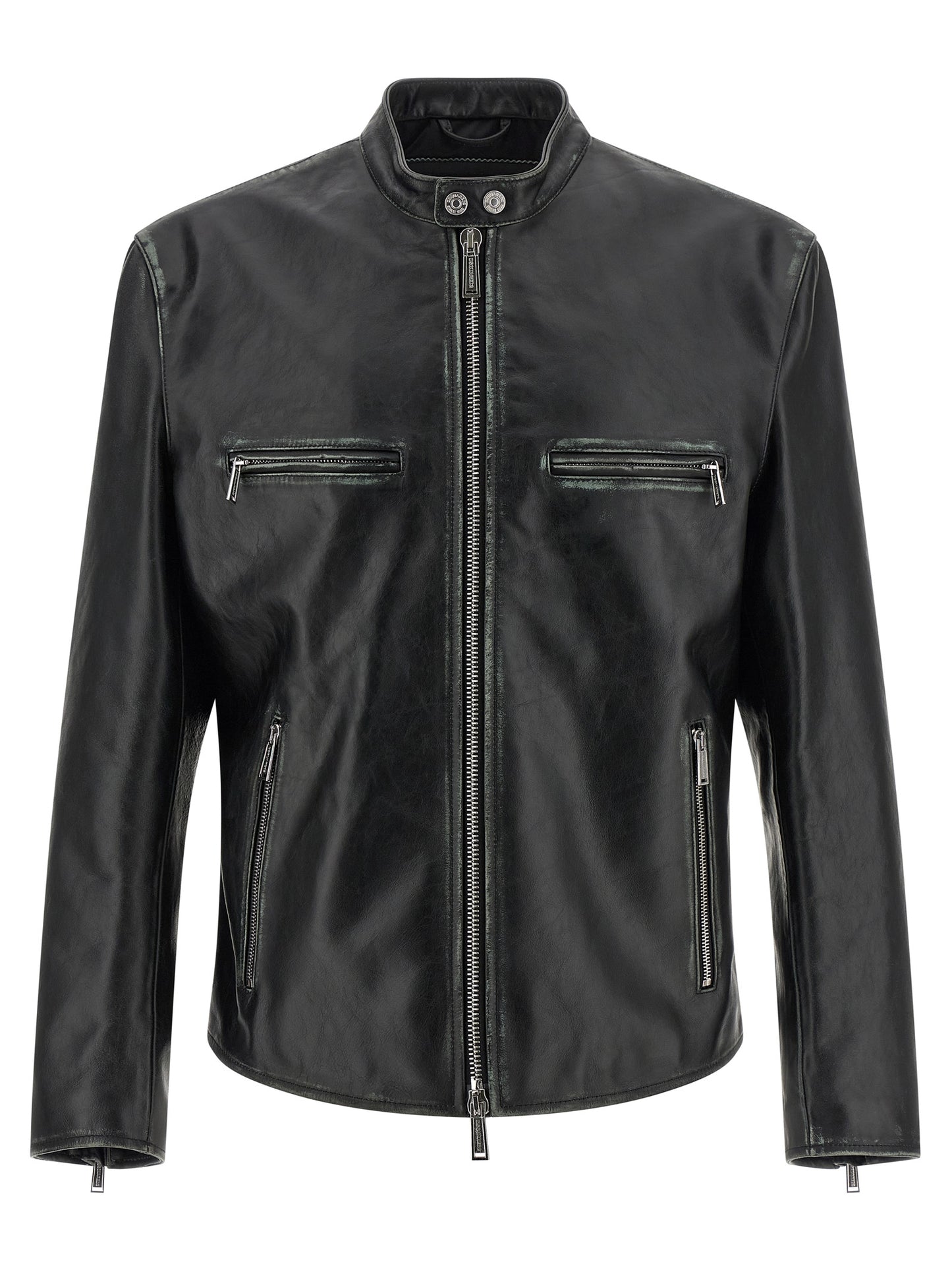 Black Leather Leather Jacket