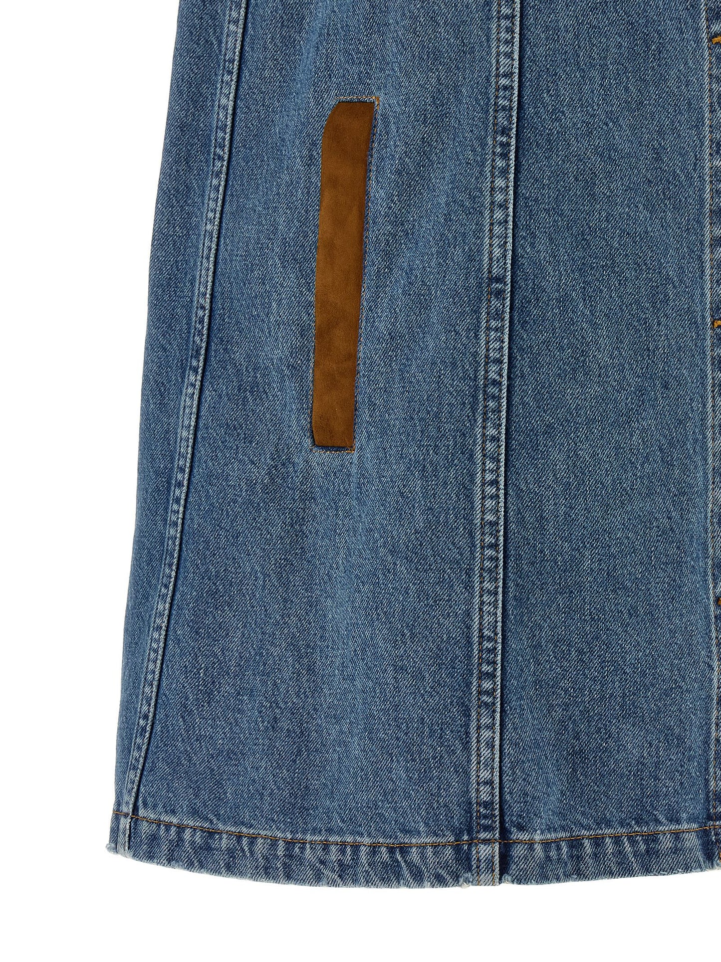 Blue Cotton Short Dress