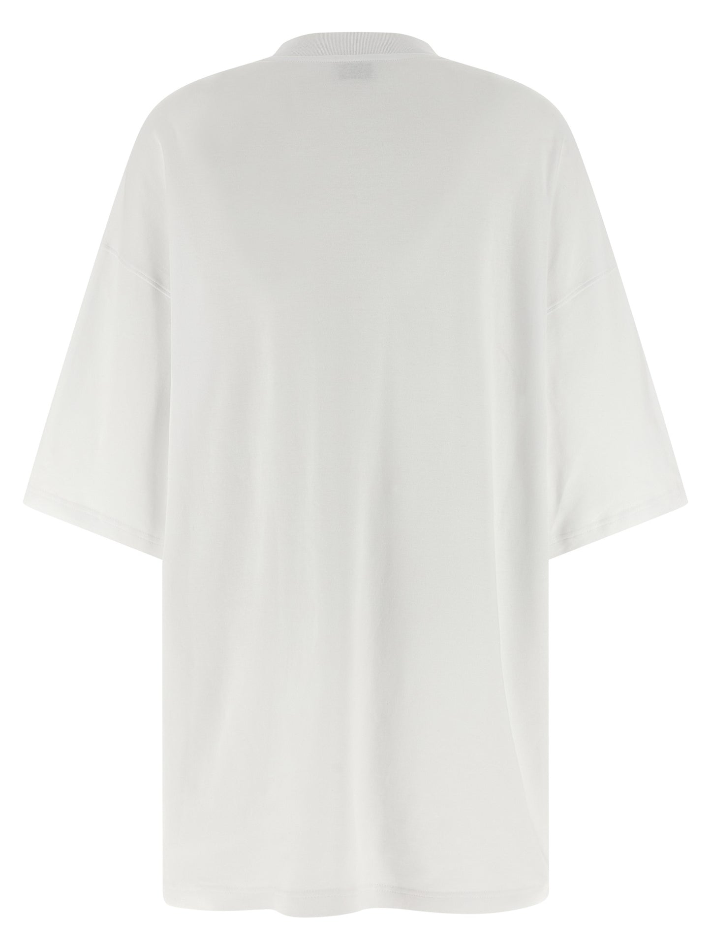 White Cotton Short Dress
