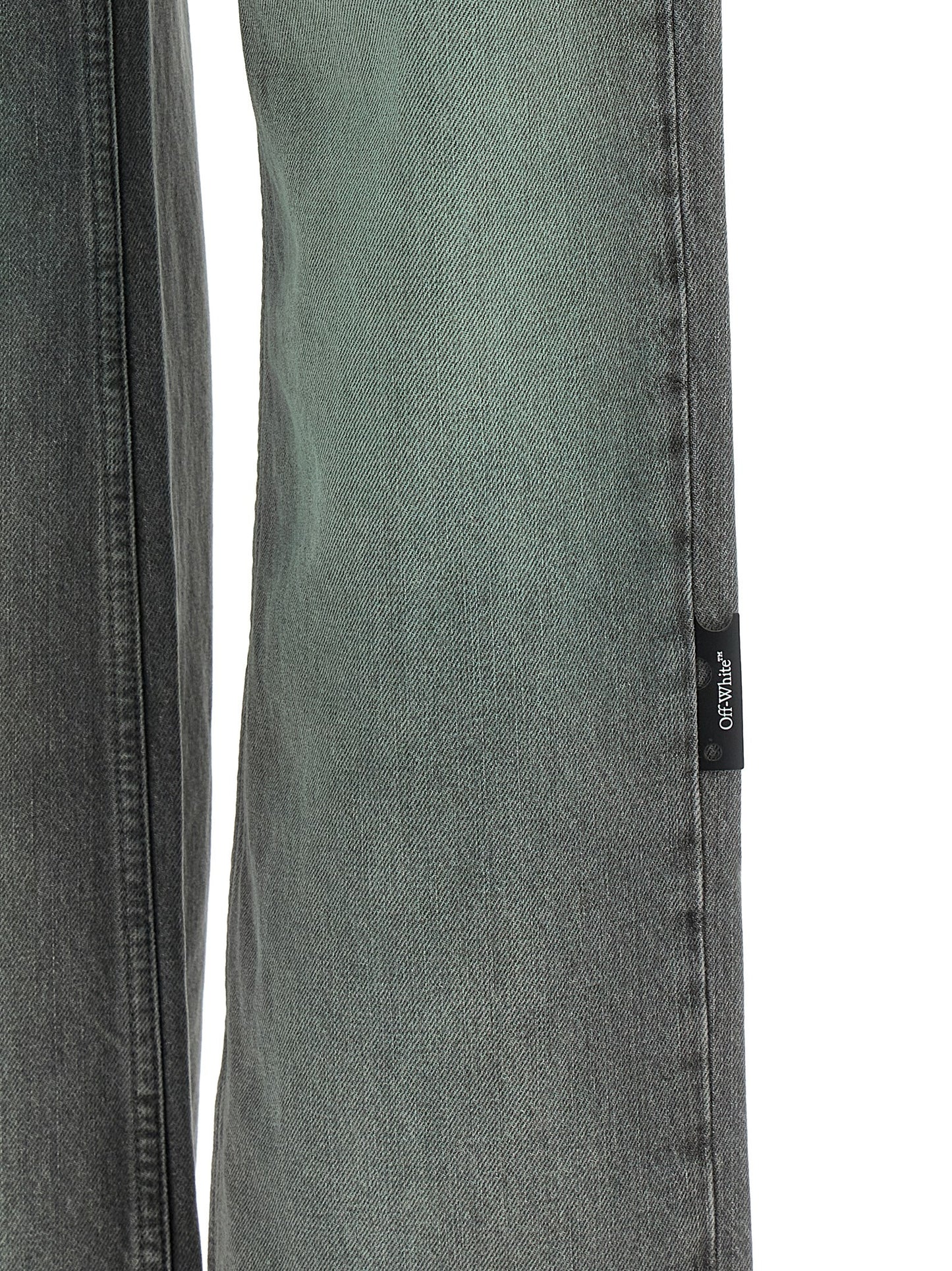Gray Cotton Jeans Denim