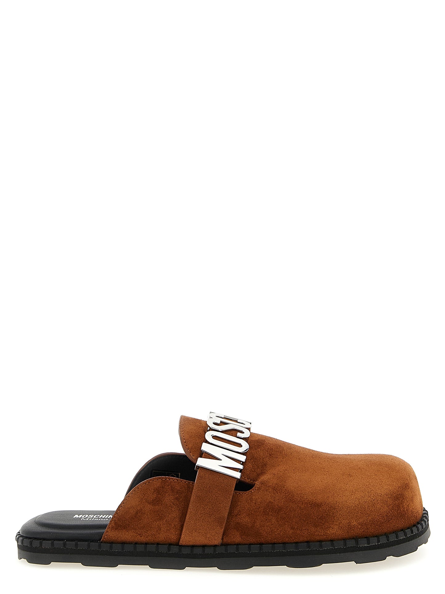 Brown Calfskin Clogs