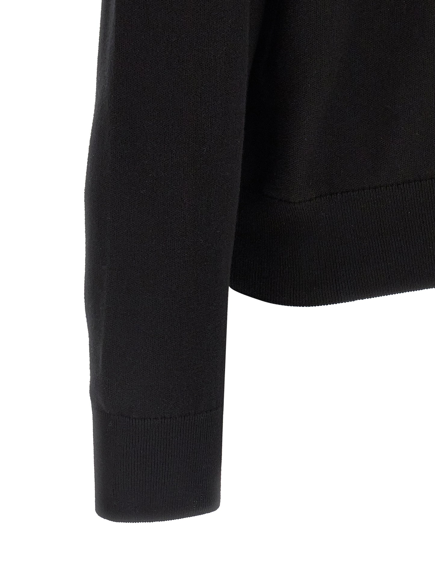 Black Cotton Cardigan