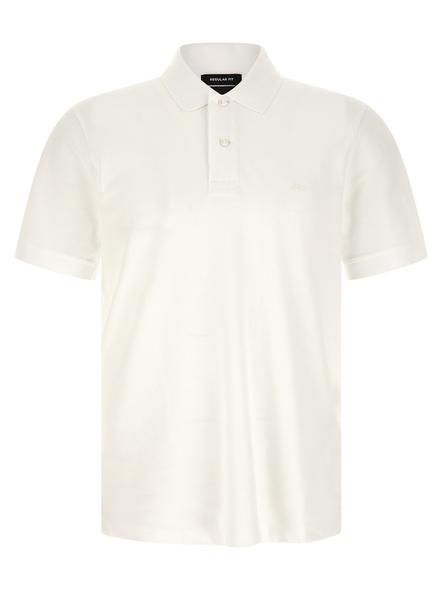 White Cotton Polo Shirt