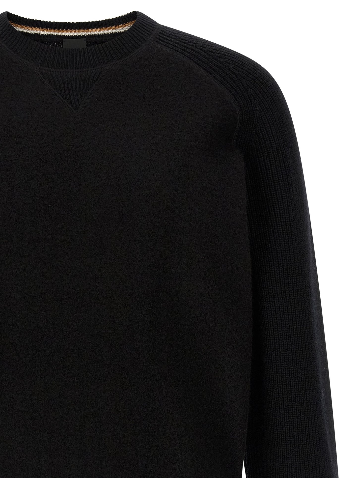 Black Virgin Wool Cardigan