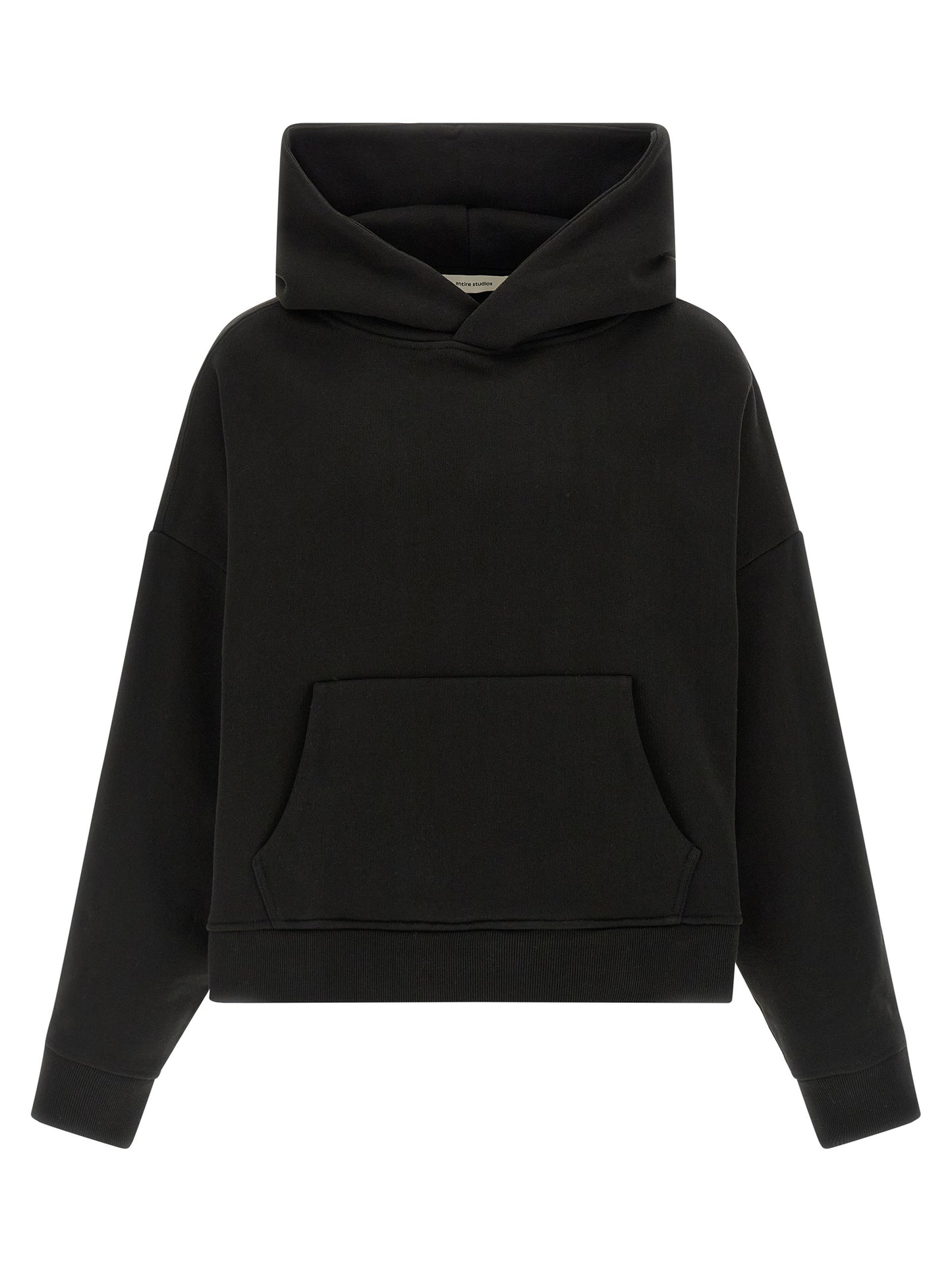 Black Cotton Sweatshirt