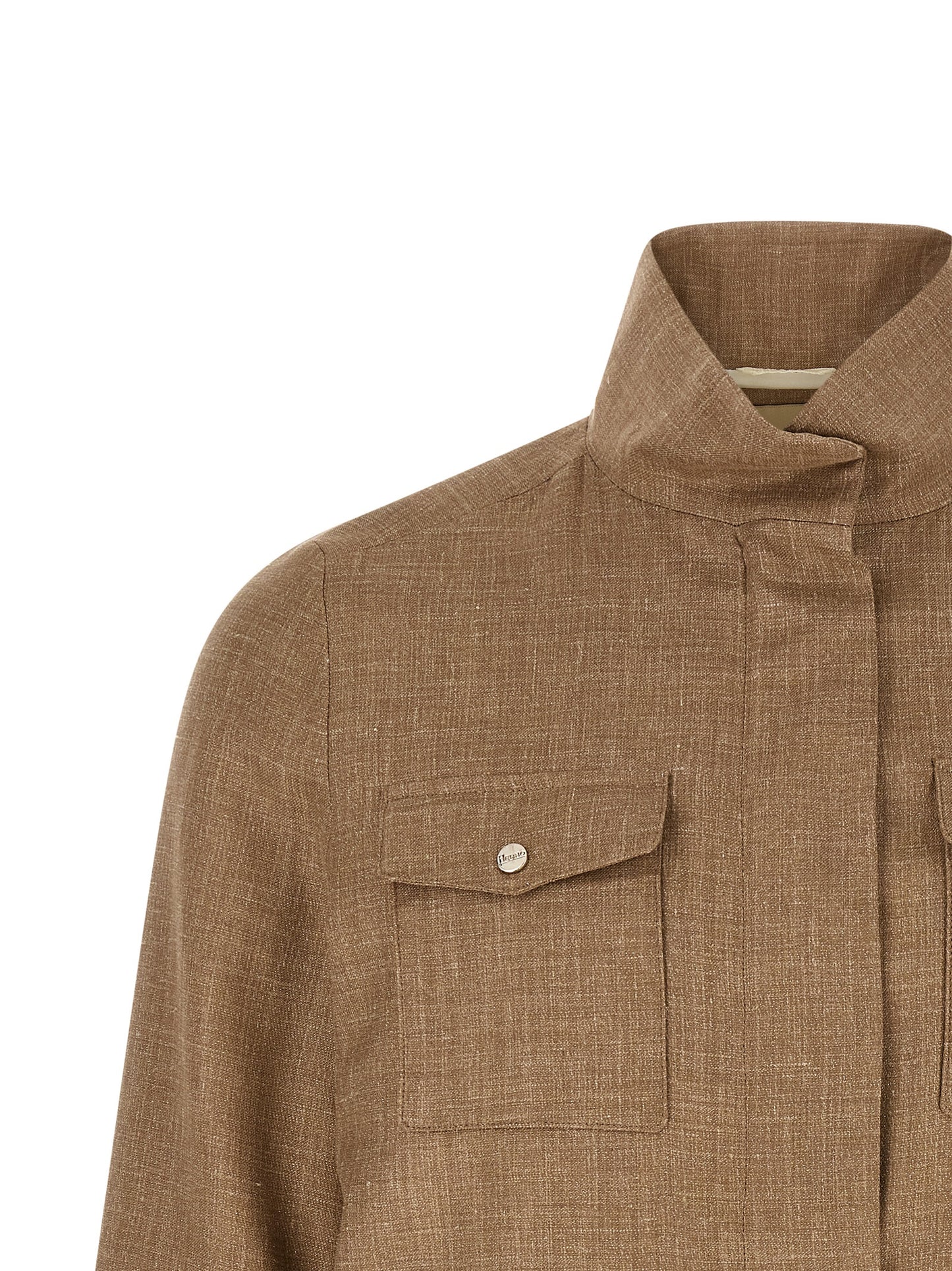 Beige Wool Full-Length Jacket