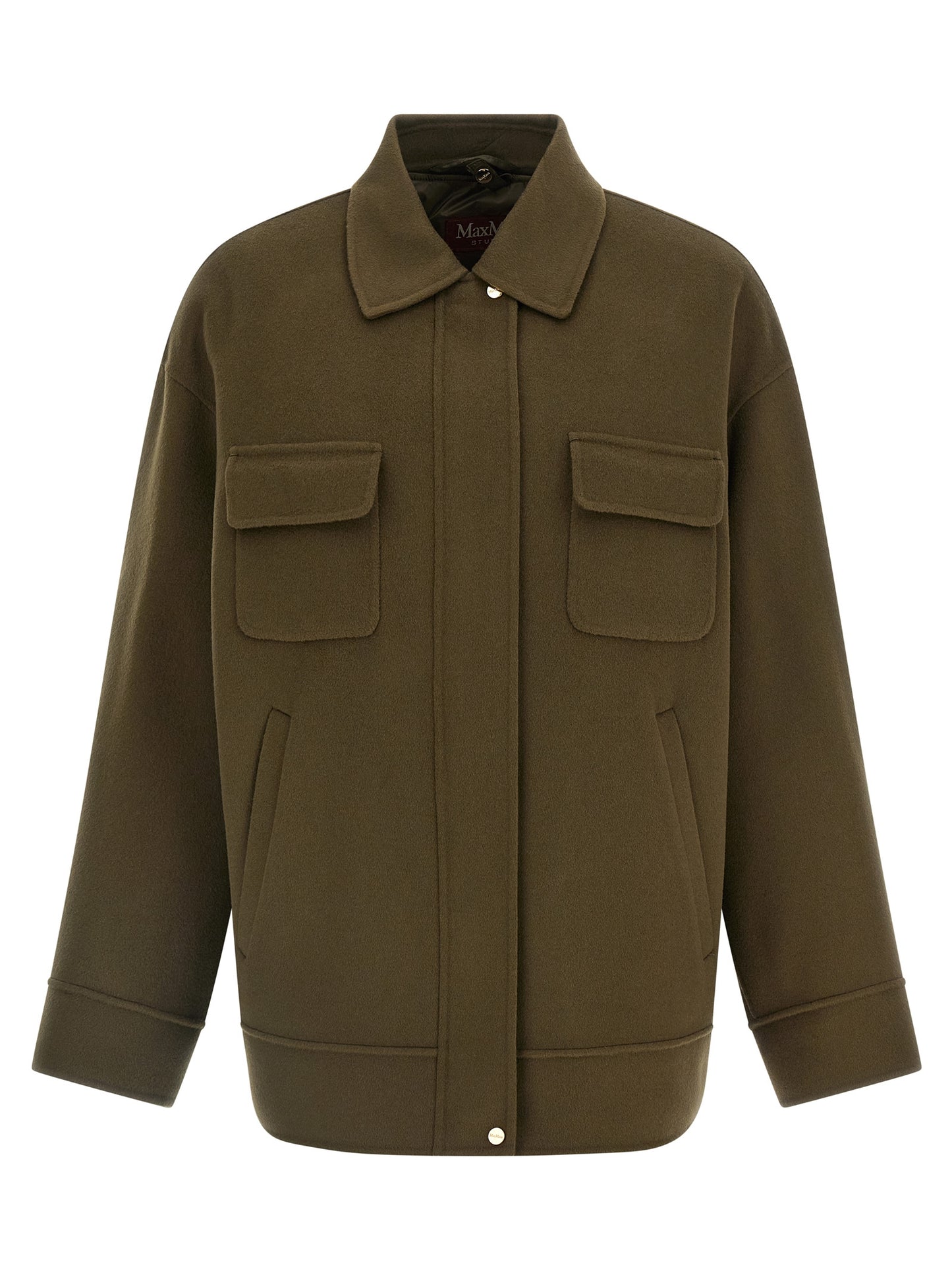 Bicolor Virgin Wool Coat