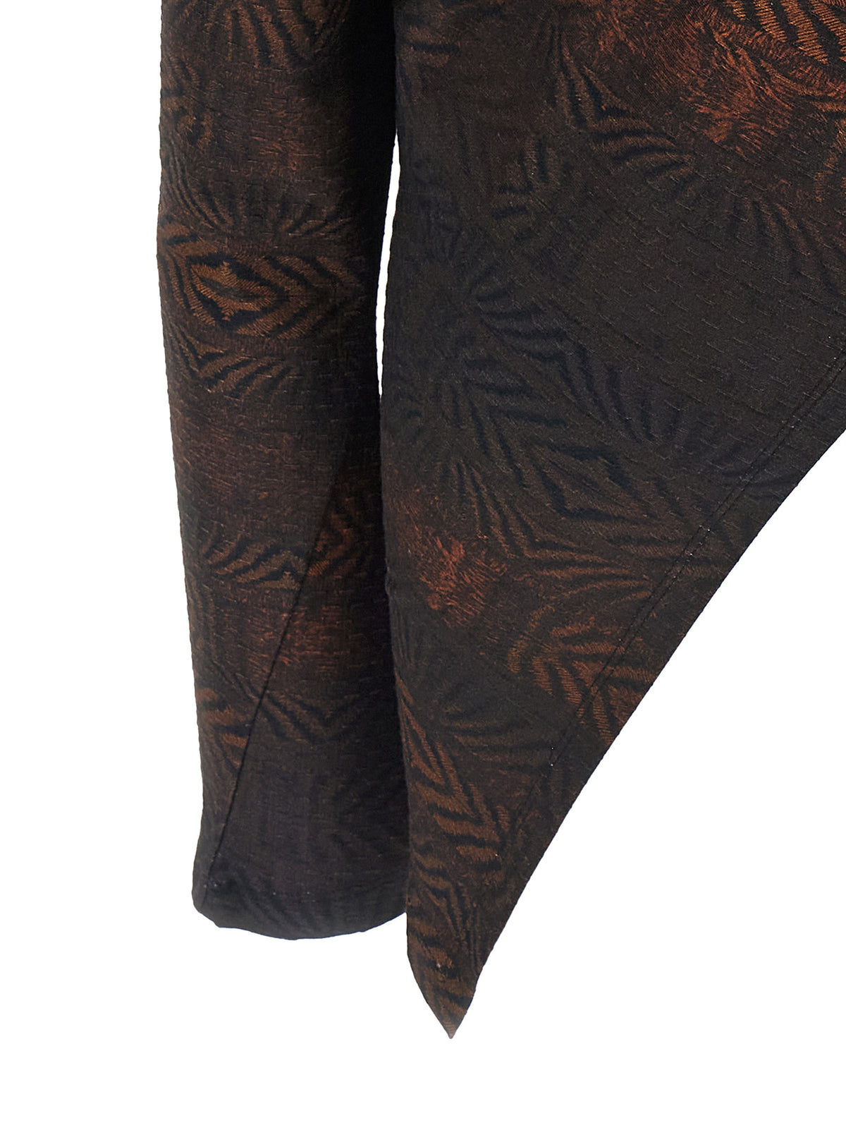 Brown Cotton Pattern Shirt