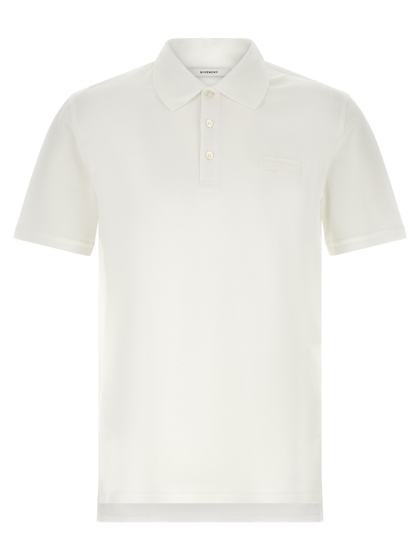 White Cotton Polo Shirt