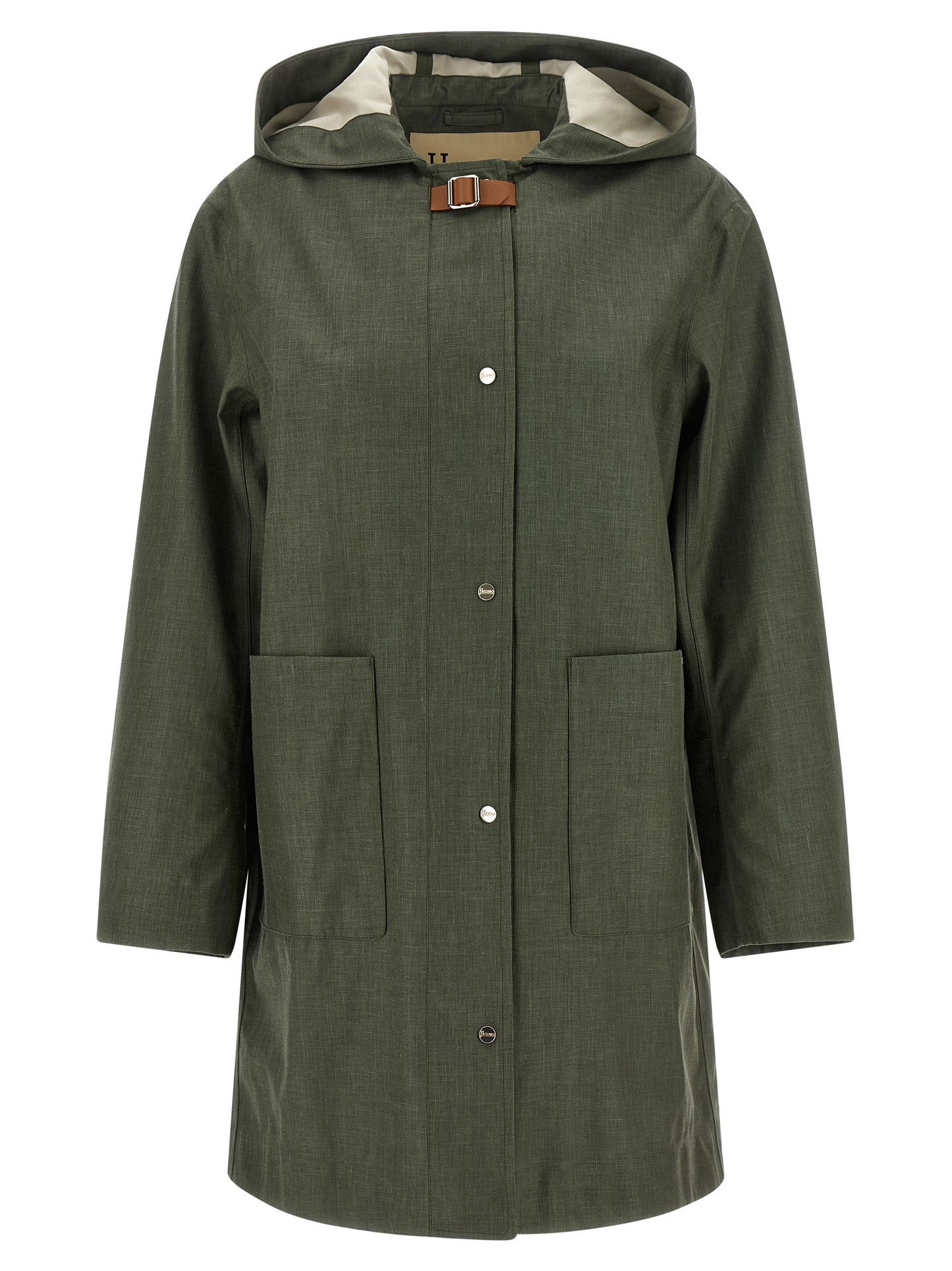 Bicolor Linen Coat