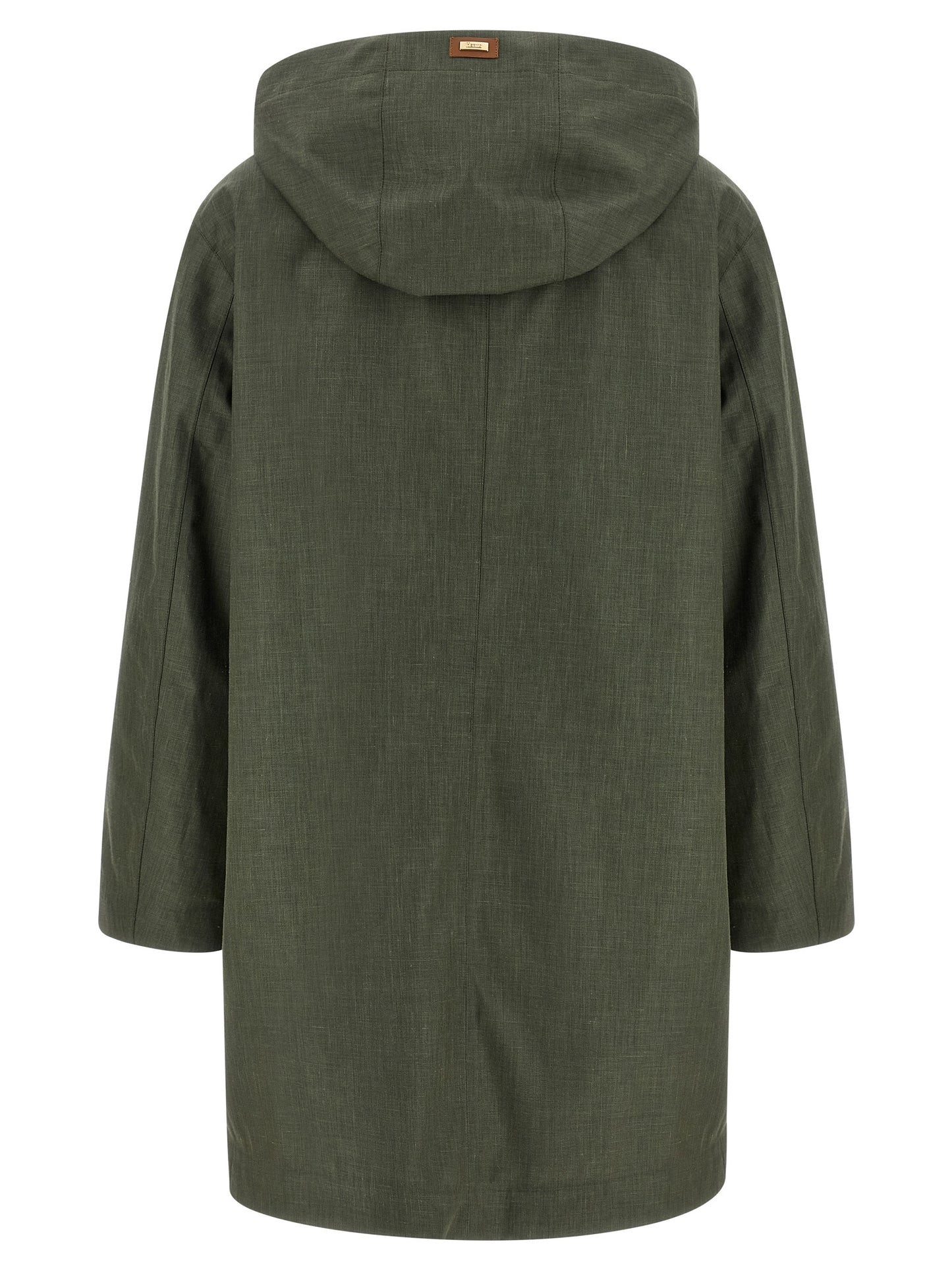 Bicolor Linen Coat