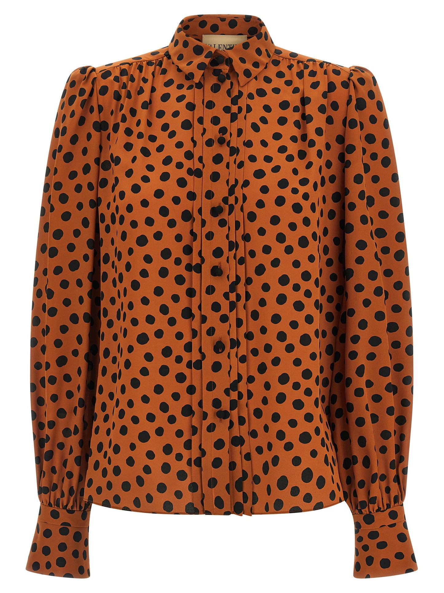 Orange Silk Blouse