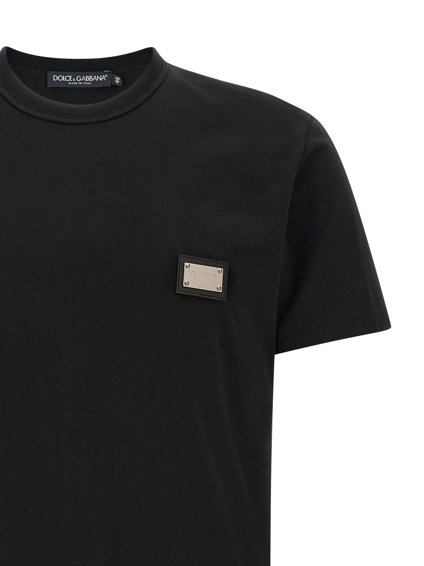 Black Cotton T-Shirt