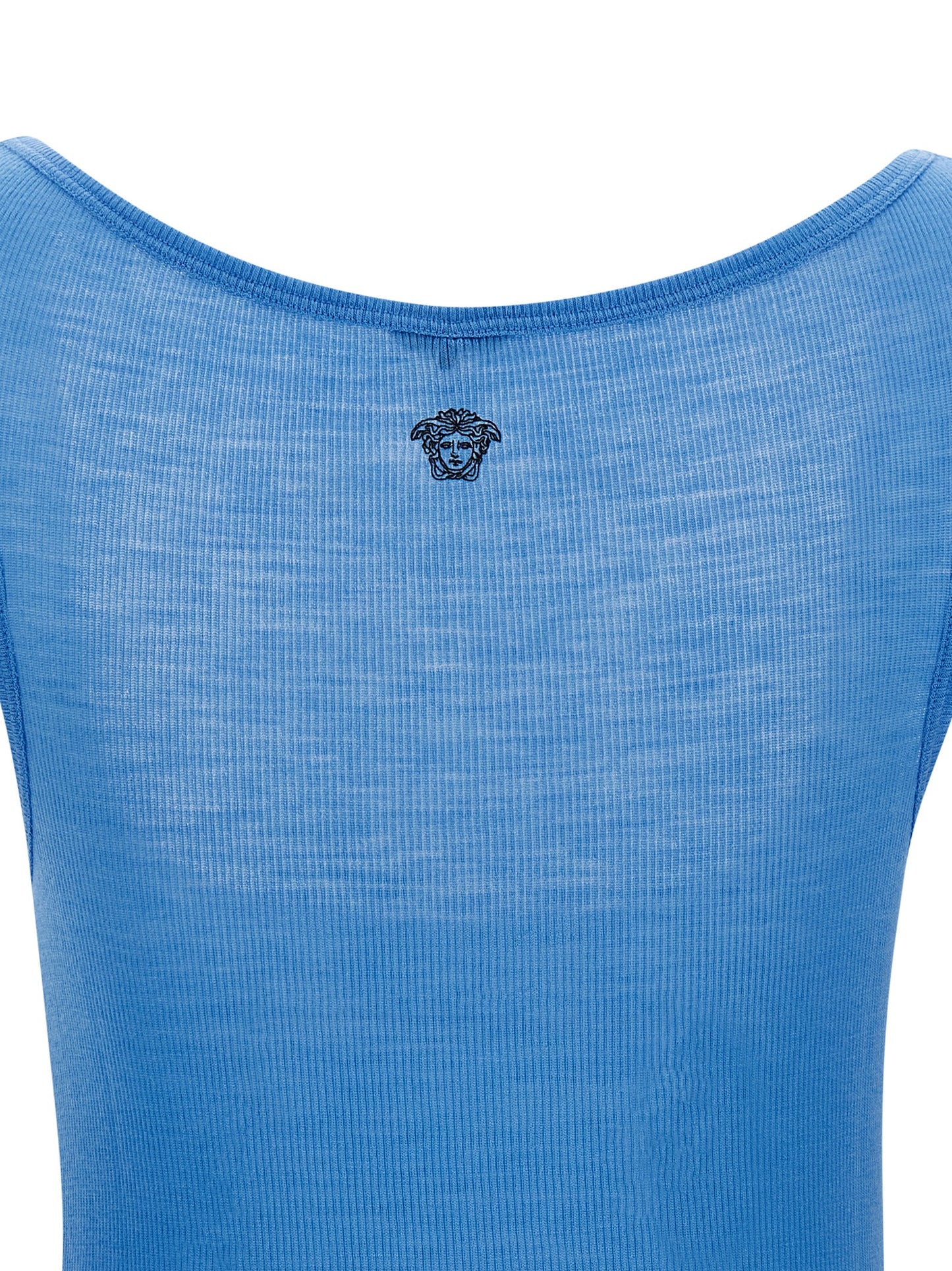 Blue Virgin Wool Tank Tops