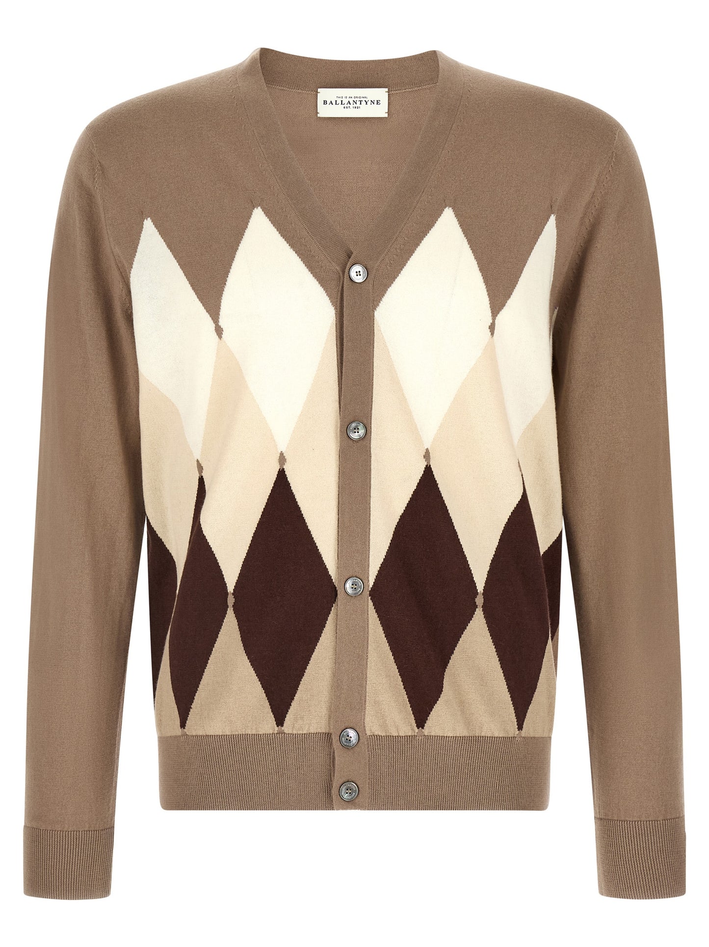 Brown Cotton Cardigan