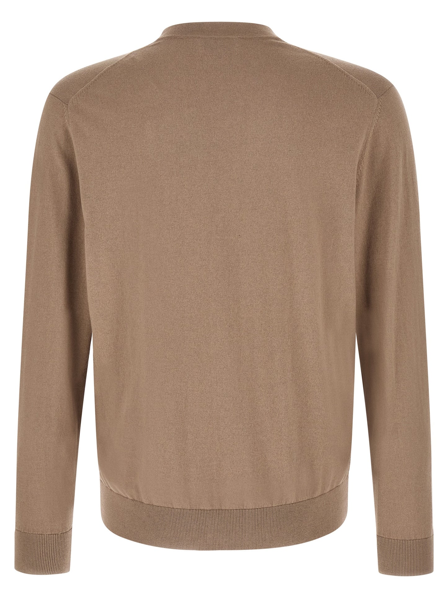 Brown Cotton Cardigan