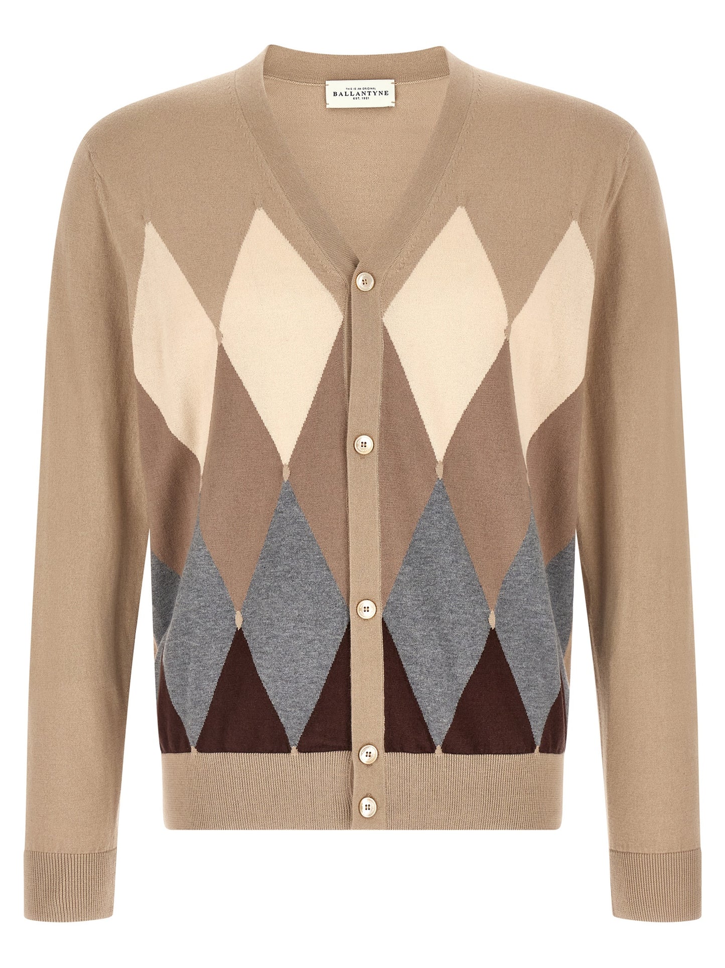 Beige Cotton Cardigan