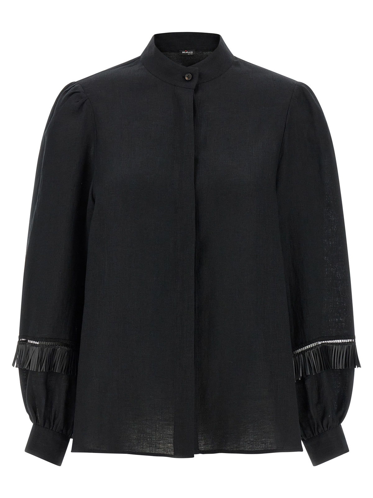 Black Linen Blouse