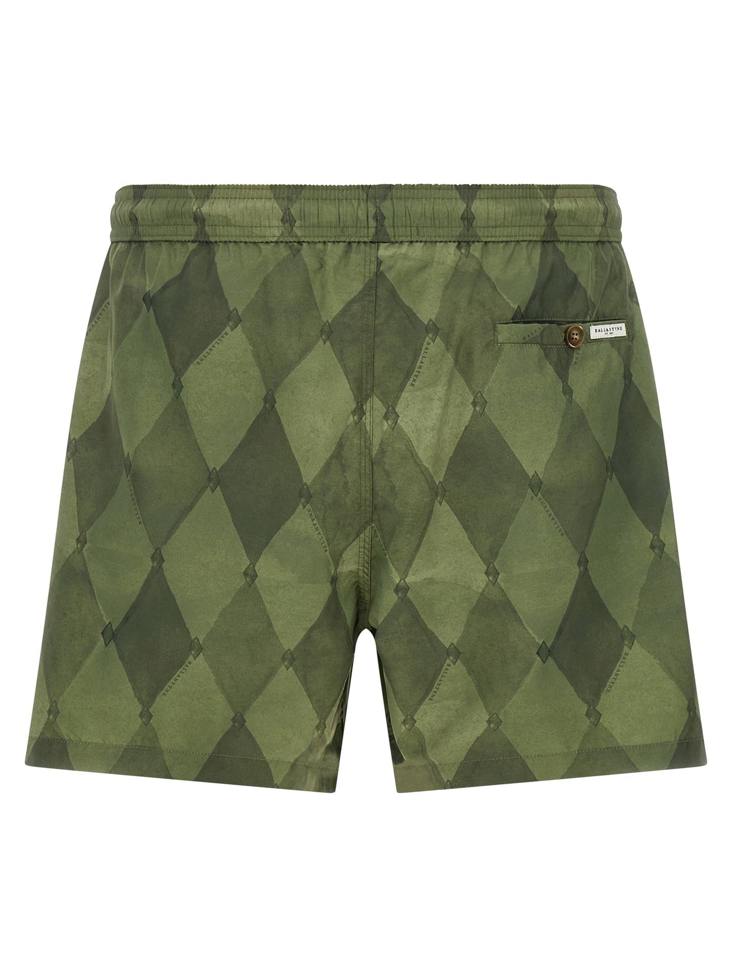 Bicolor Polyester Swim Shorts