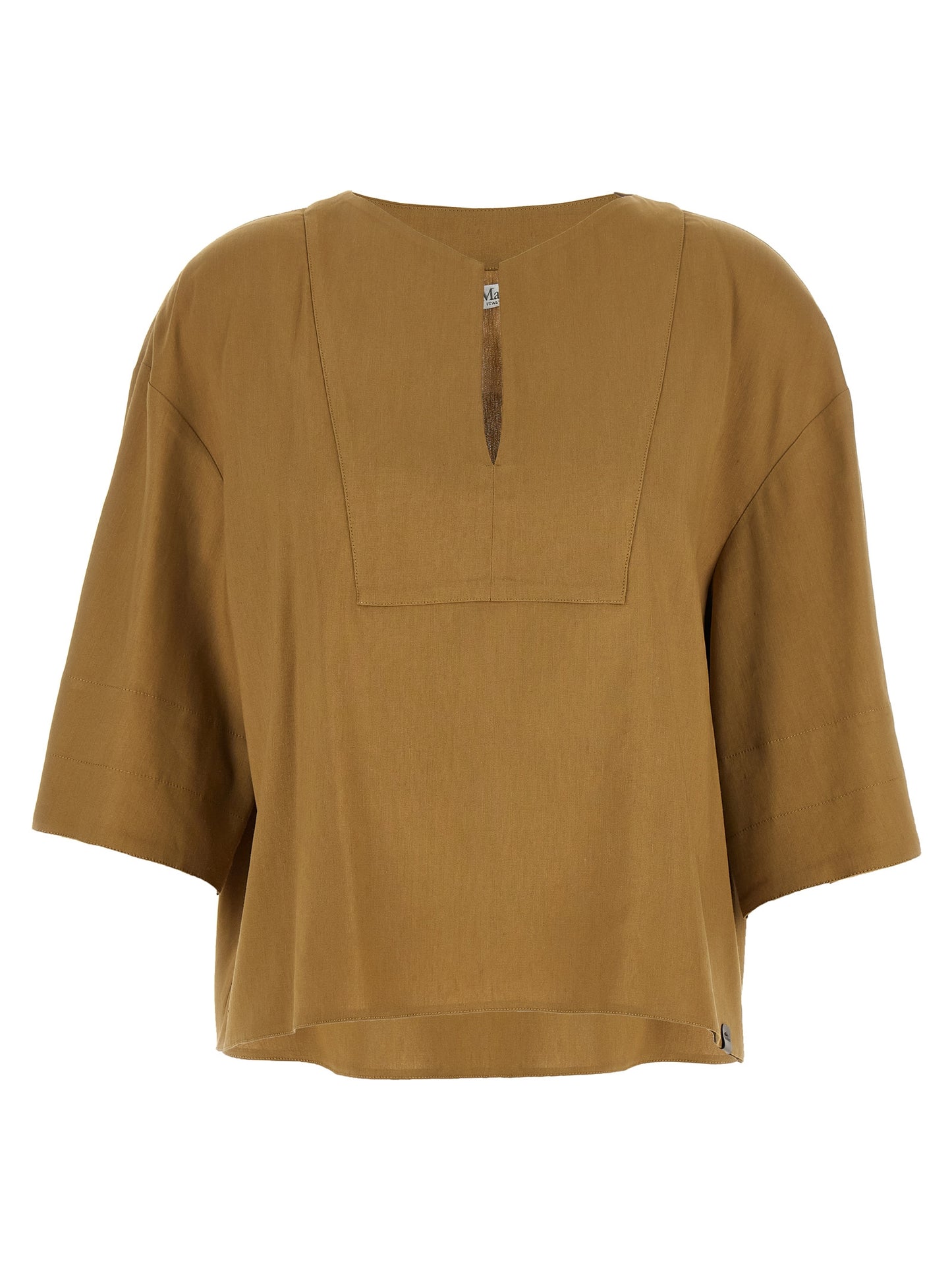 Beige Linen Blouse