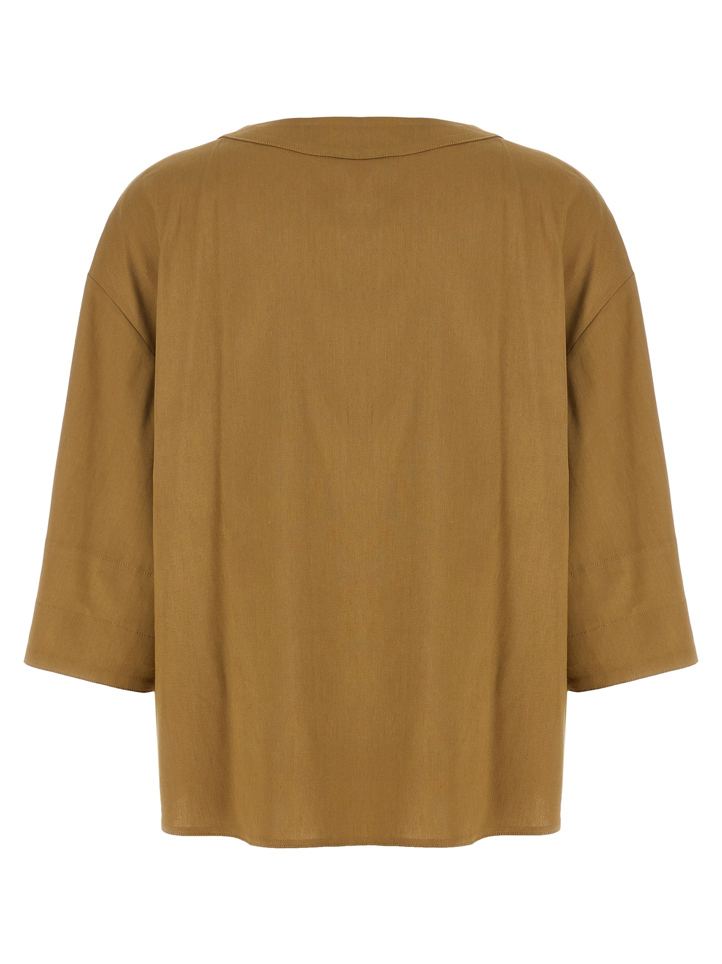 Beige Linen Blouse