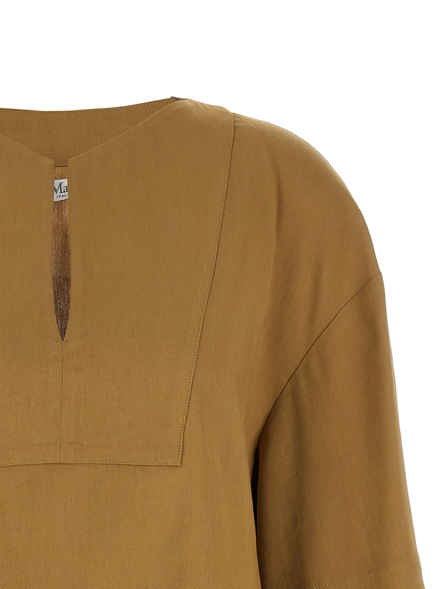 Beige Linen Blouse