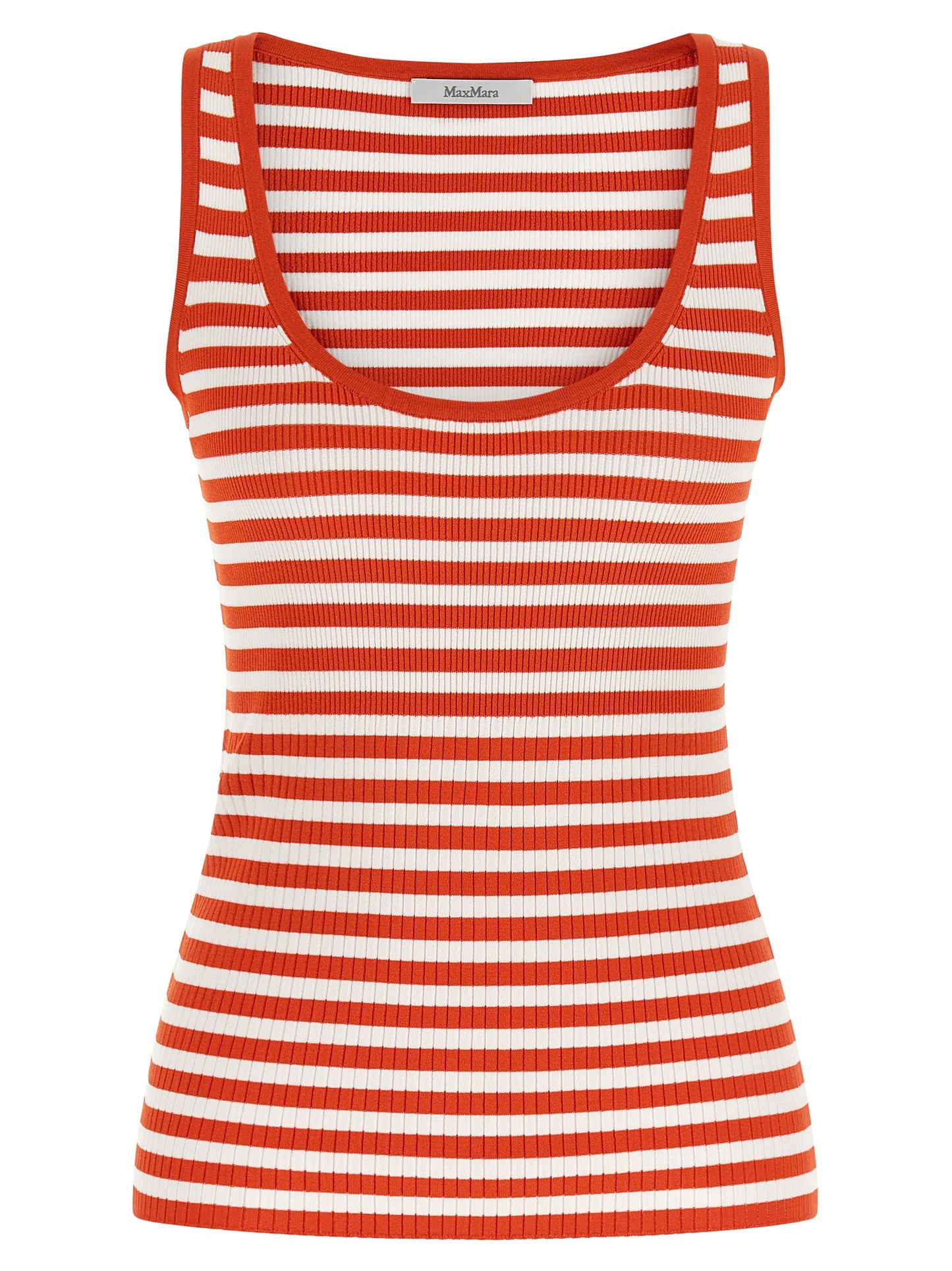 Multicolor Viscose Sleeveles T-Shirt