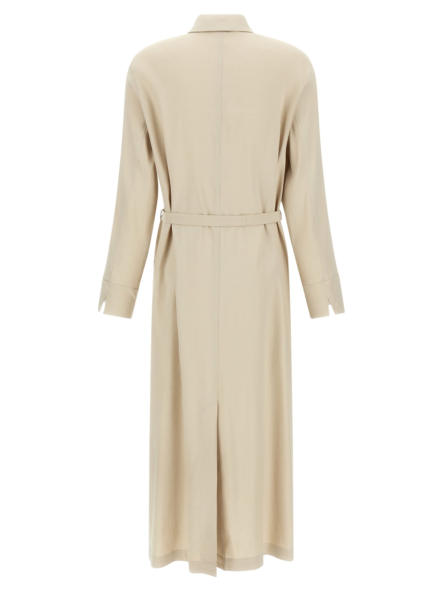 Beige Linen Long Dress