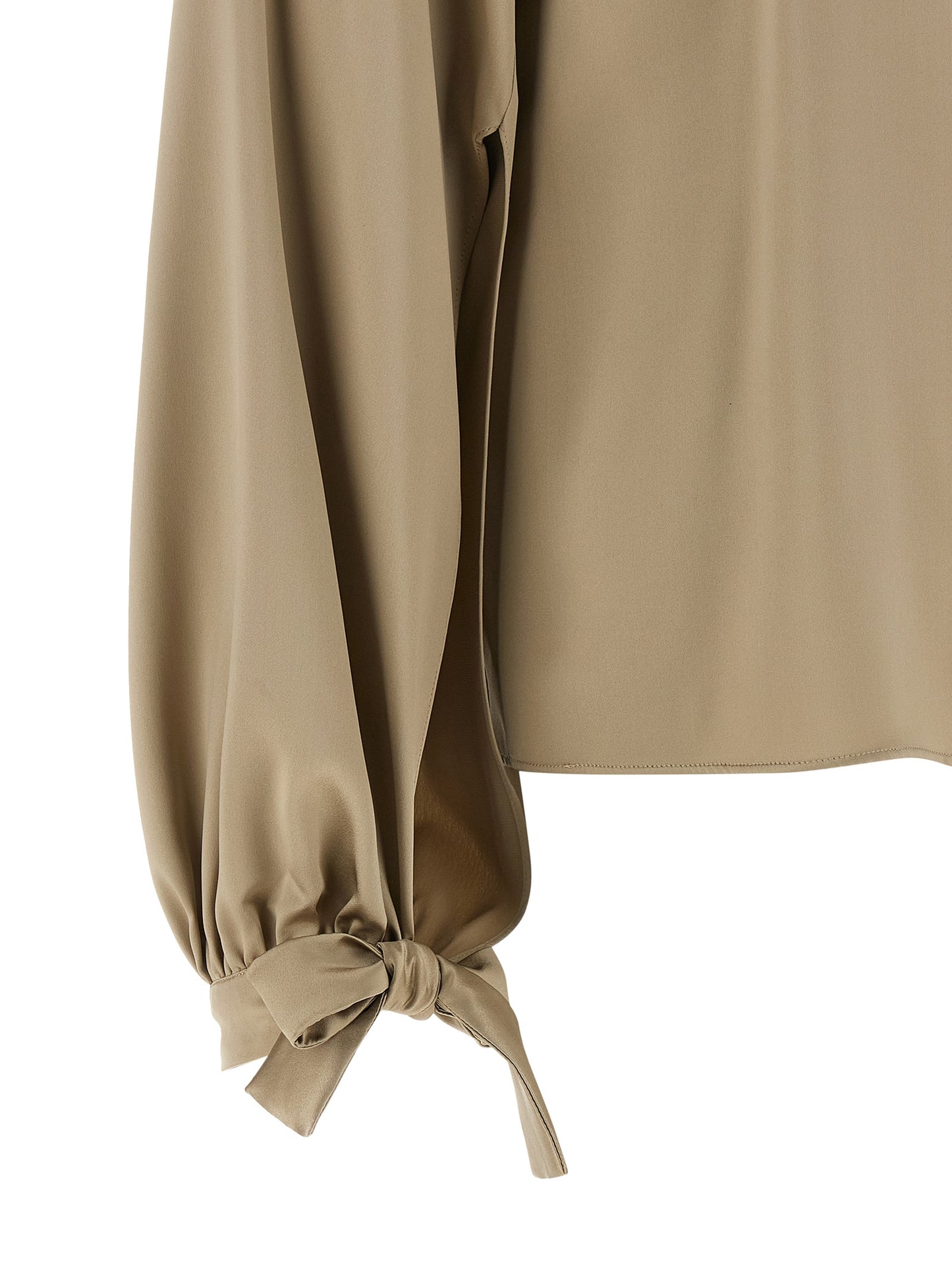 Beige Silk Blouse