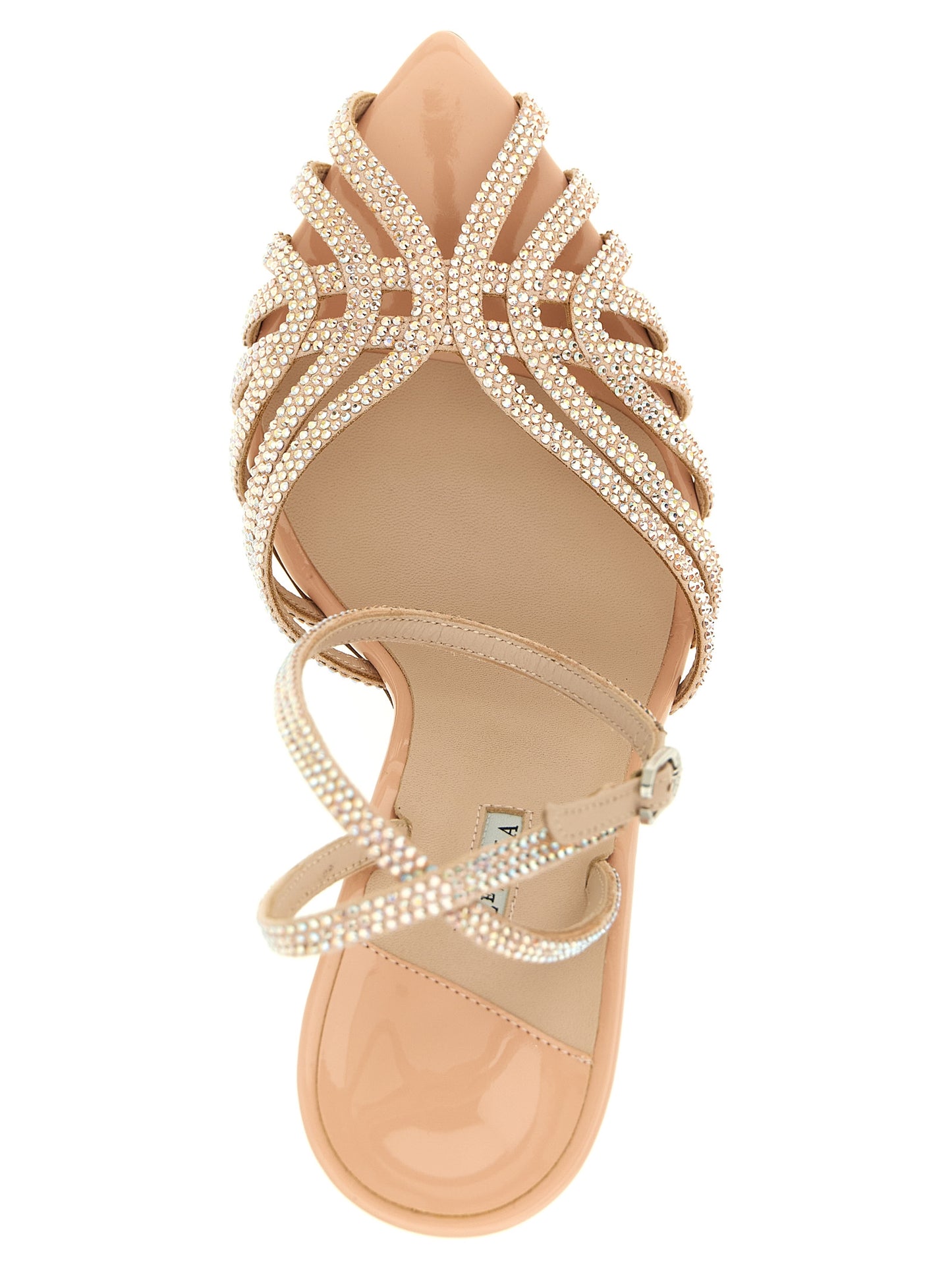 Multicolor Goatskin Stiletto Heel Sandals