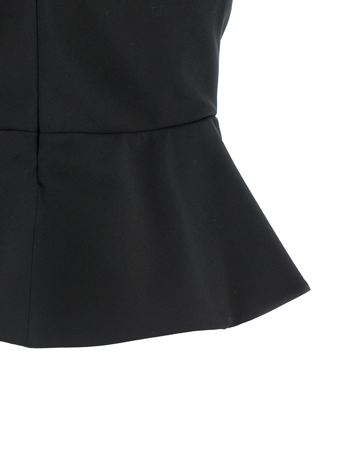 Black Virgin Wool Tank Tops