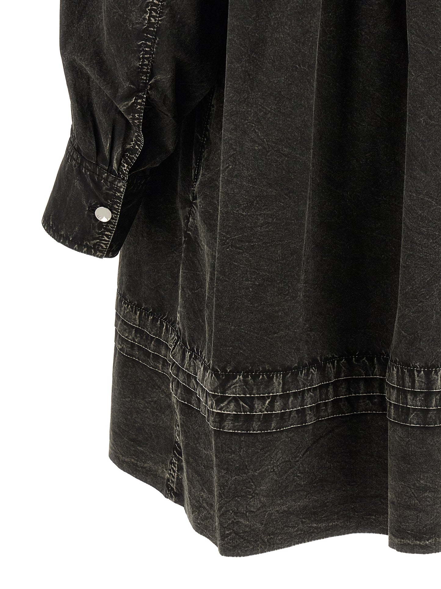 Black Organic Cotton Short Dress