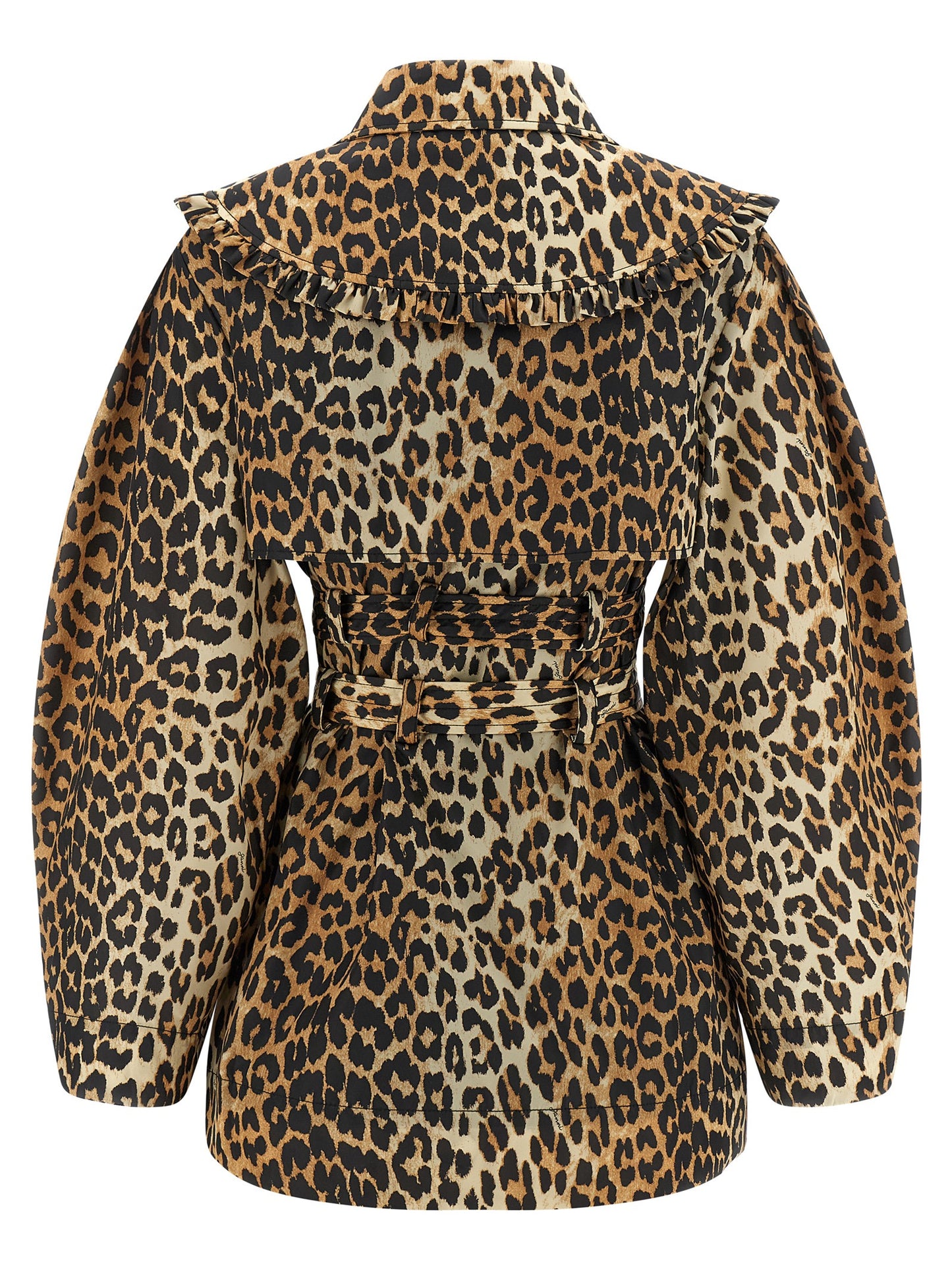Brown Recycled Polyamide Coat