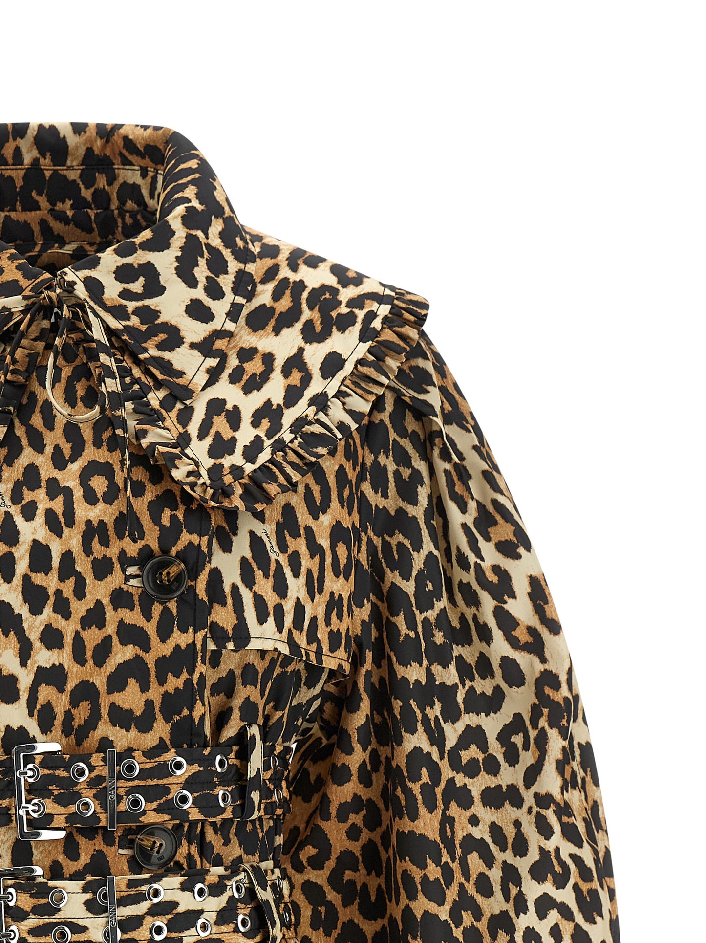 Brown Recycled Polyamide Coat