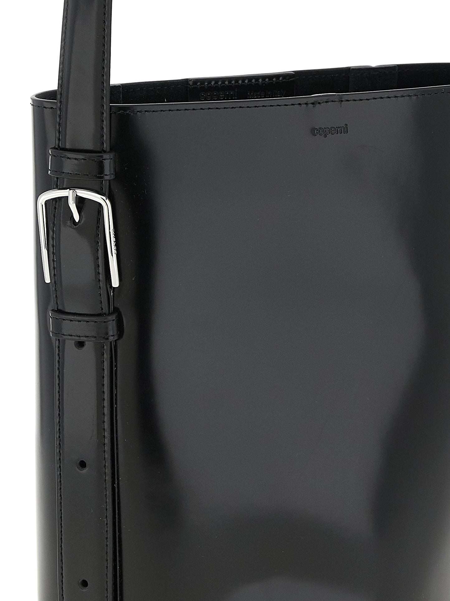 Black Cowhide Shoulder Bag