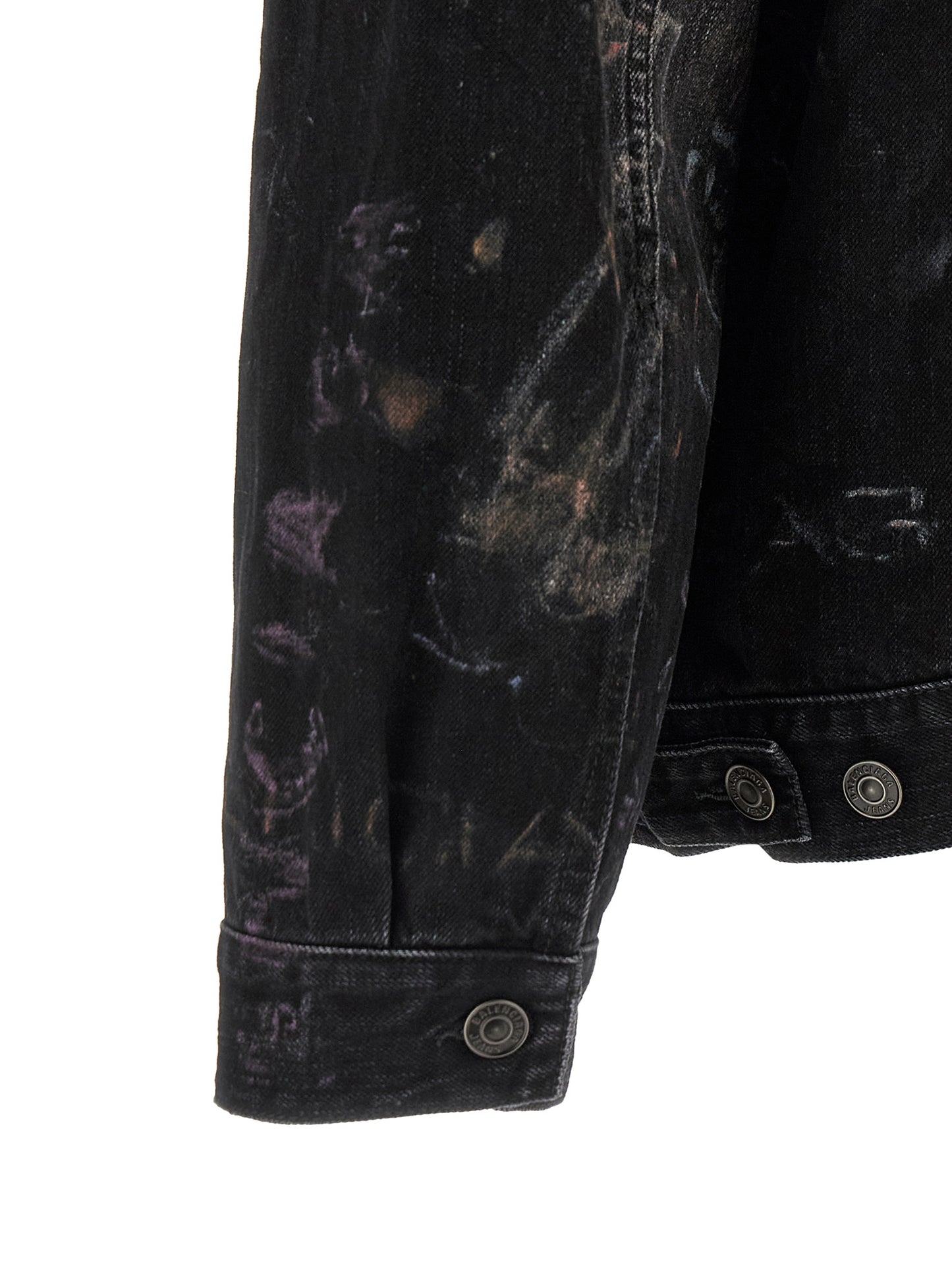 Black Cotton Denim Jacket