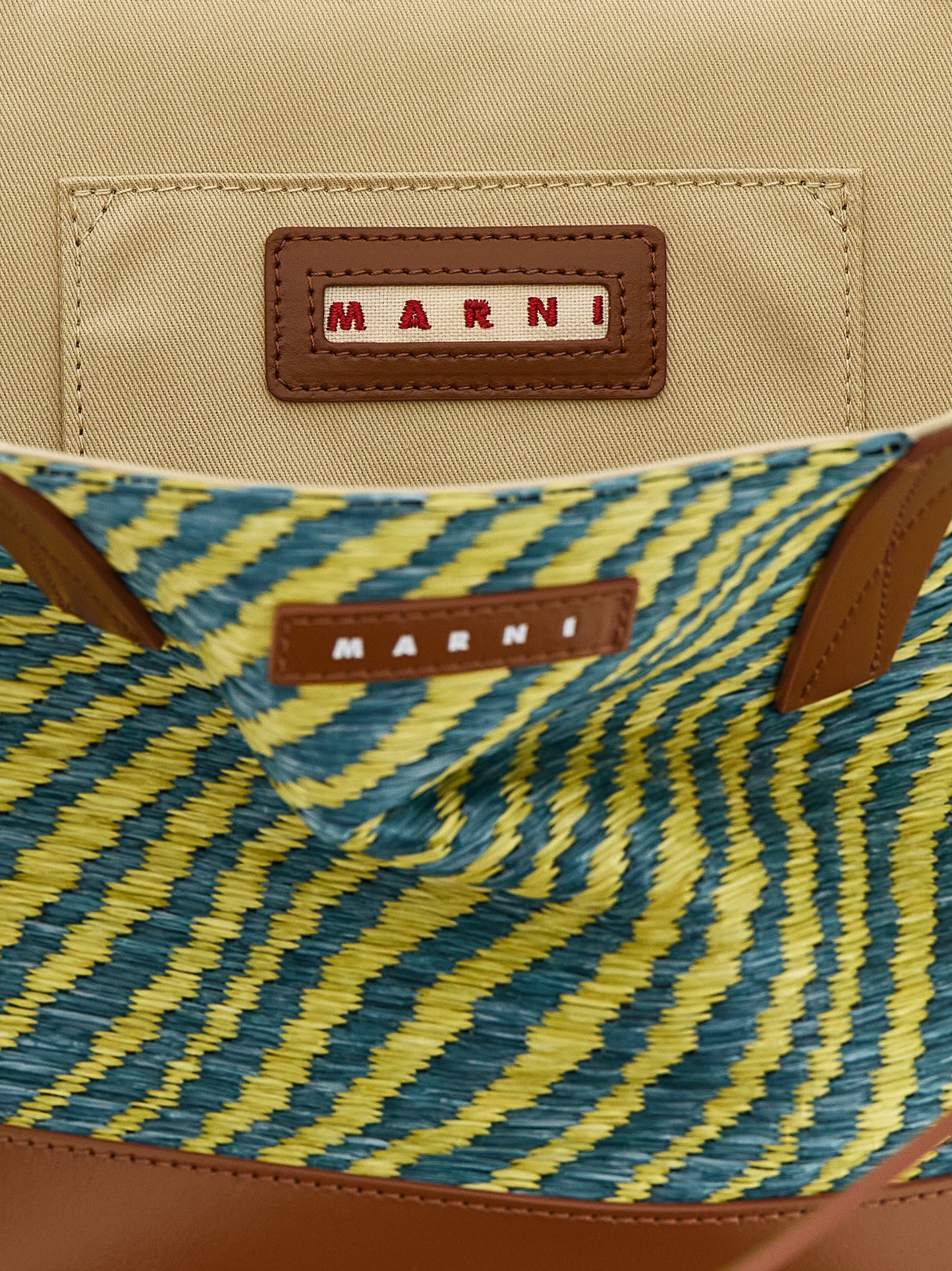 Bicolor Polyamide Tote Bag
