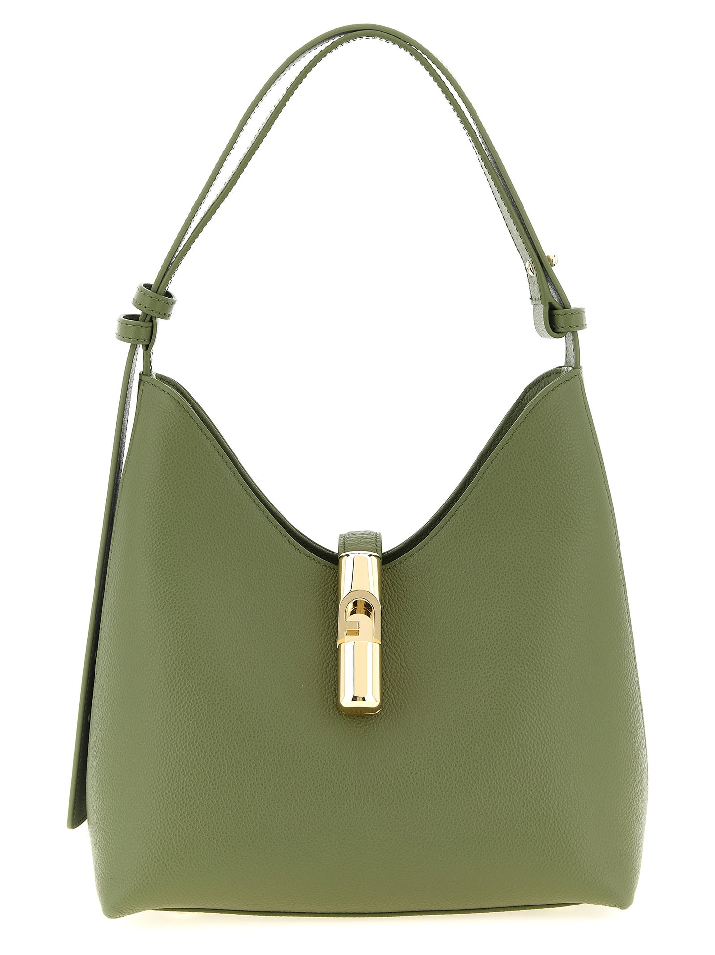 Bicolor Calfskin Shoulder Bag