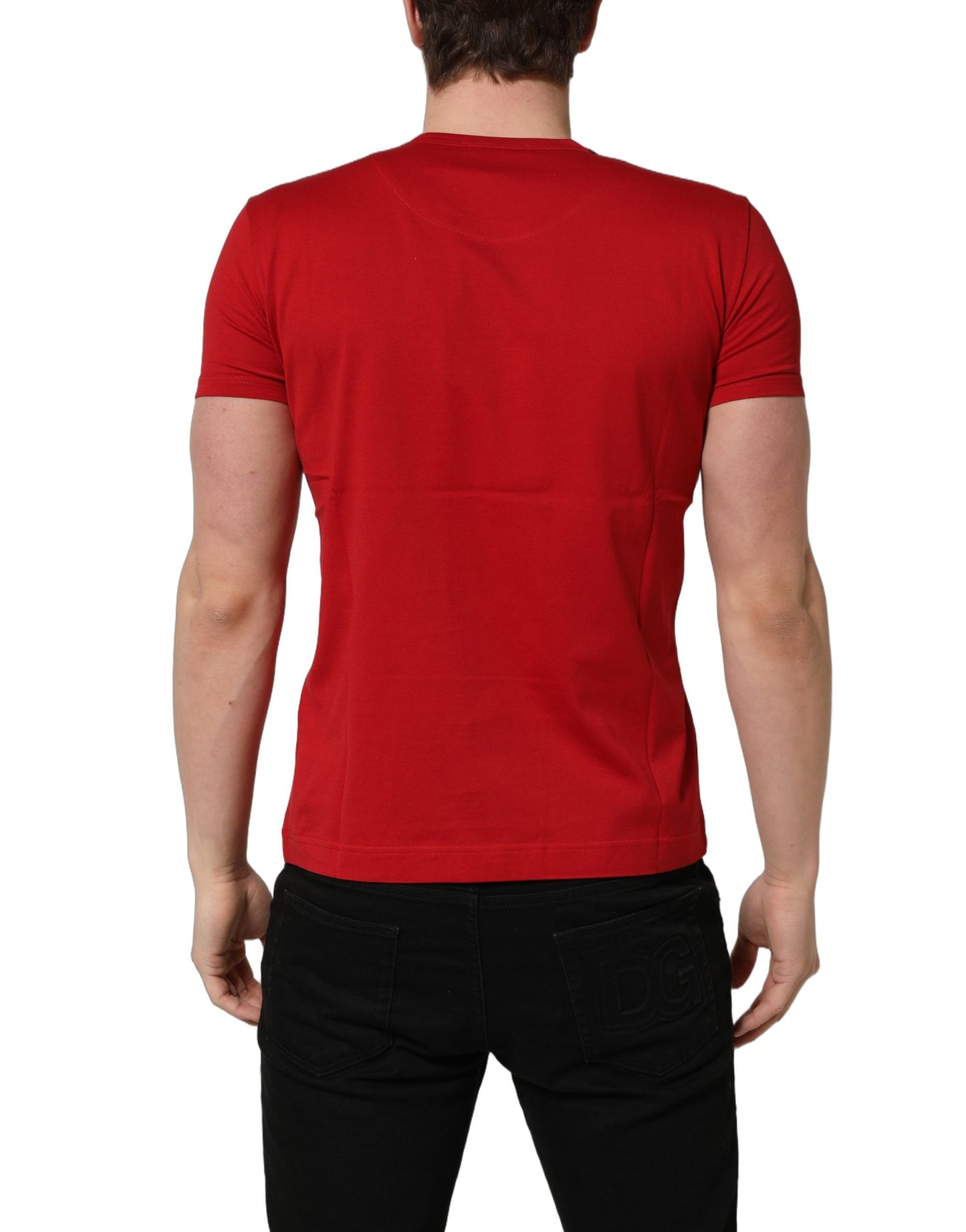 Red Goodluck 2023 Cotton Crew Neck T-shirt