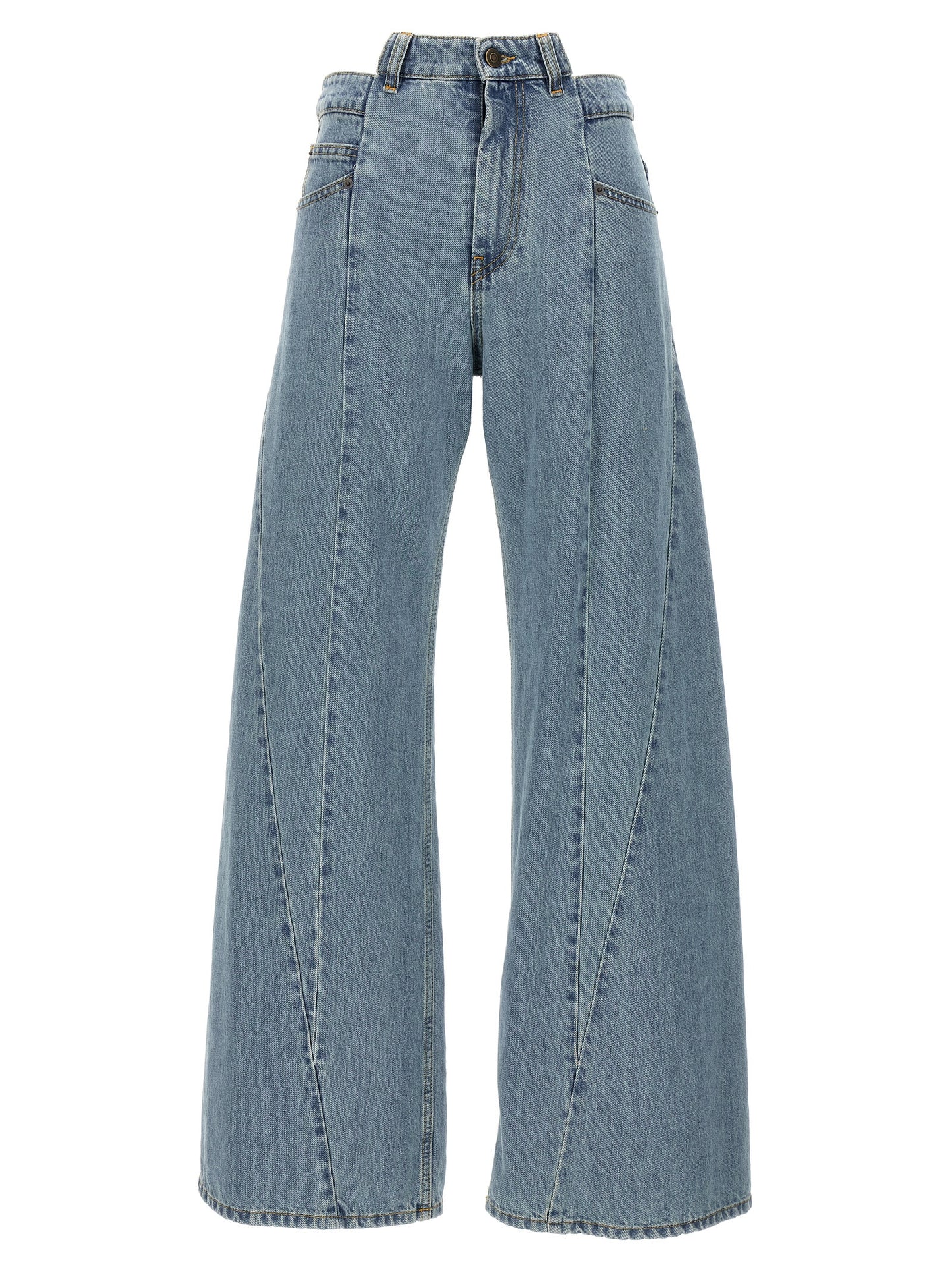 Blue Cotton Jeans Denim