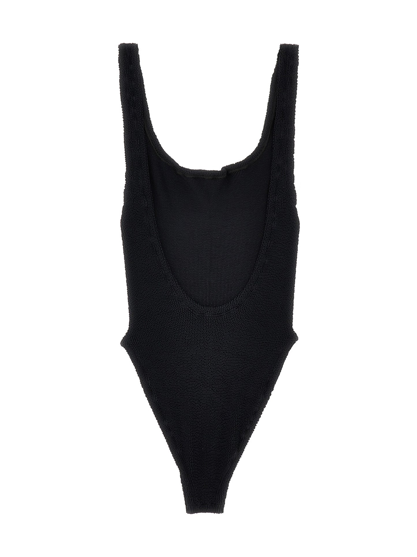 Black Polyamide One-Piece Swimsuit