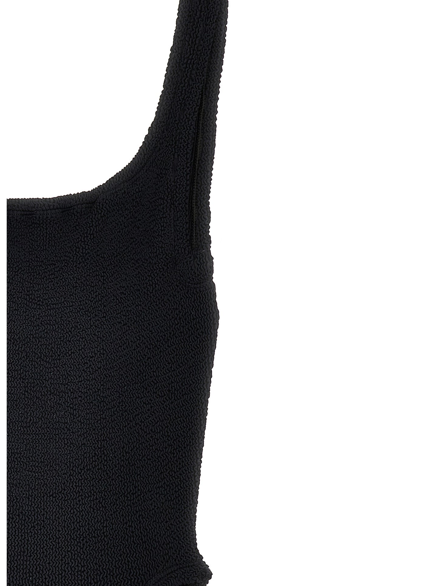 Black Polyamide One-Piece Swimsuit