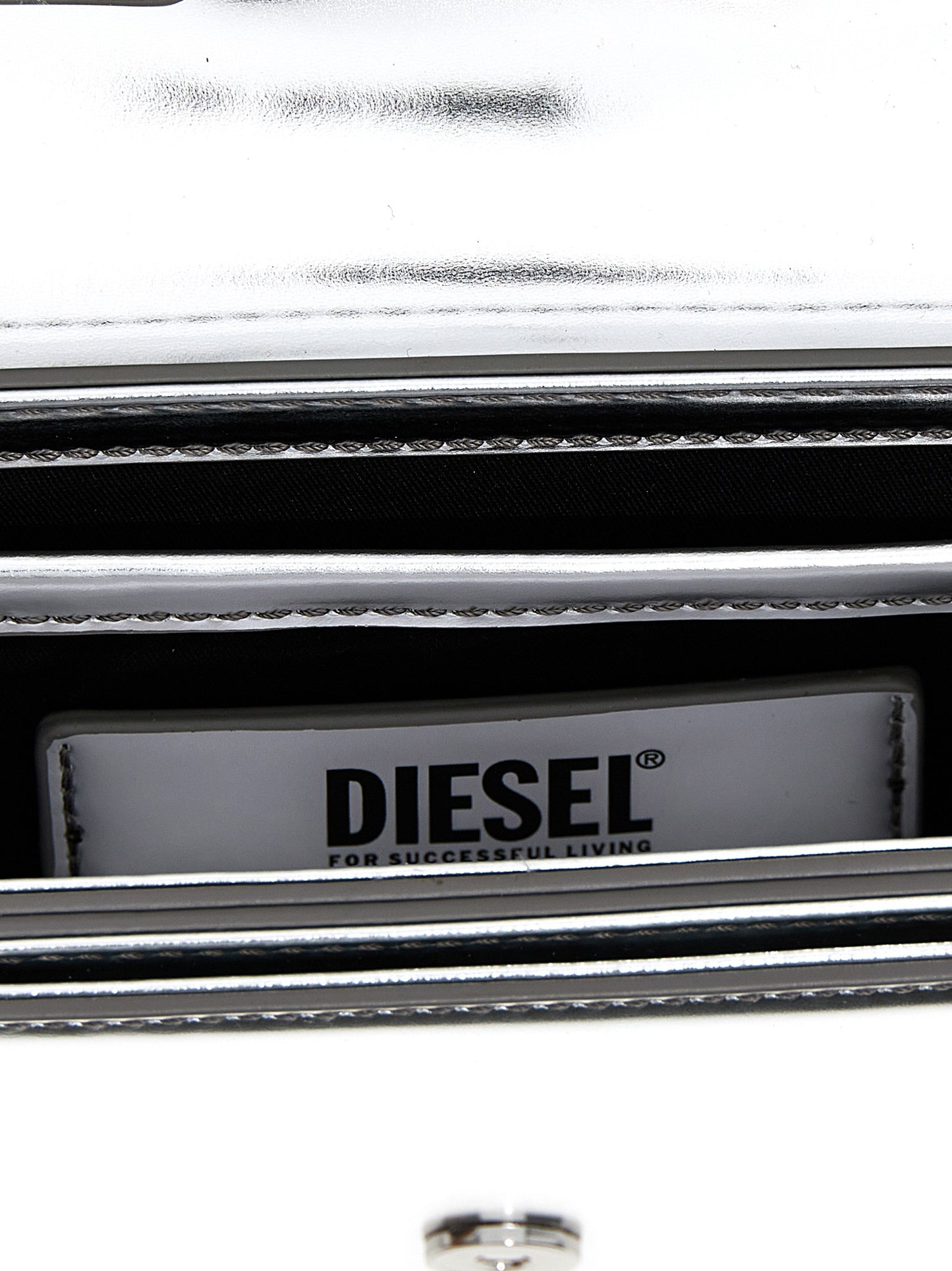 Silver Cowhide Shoulder Bag