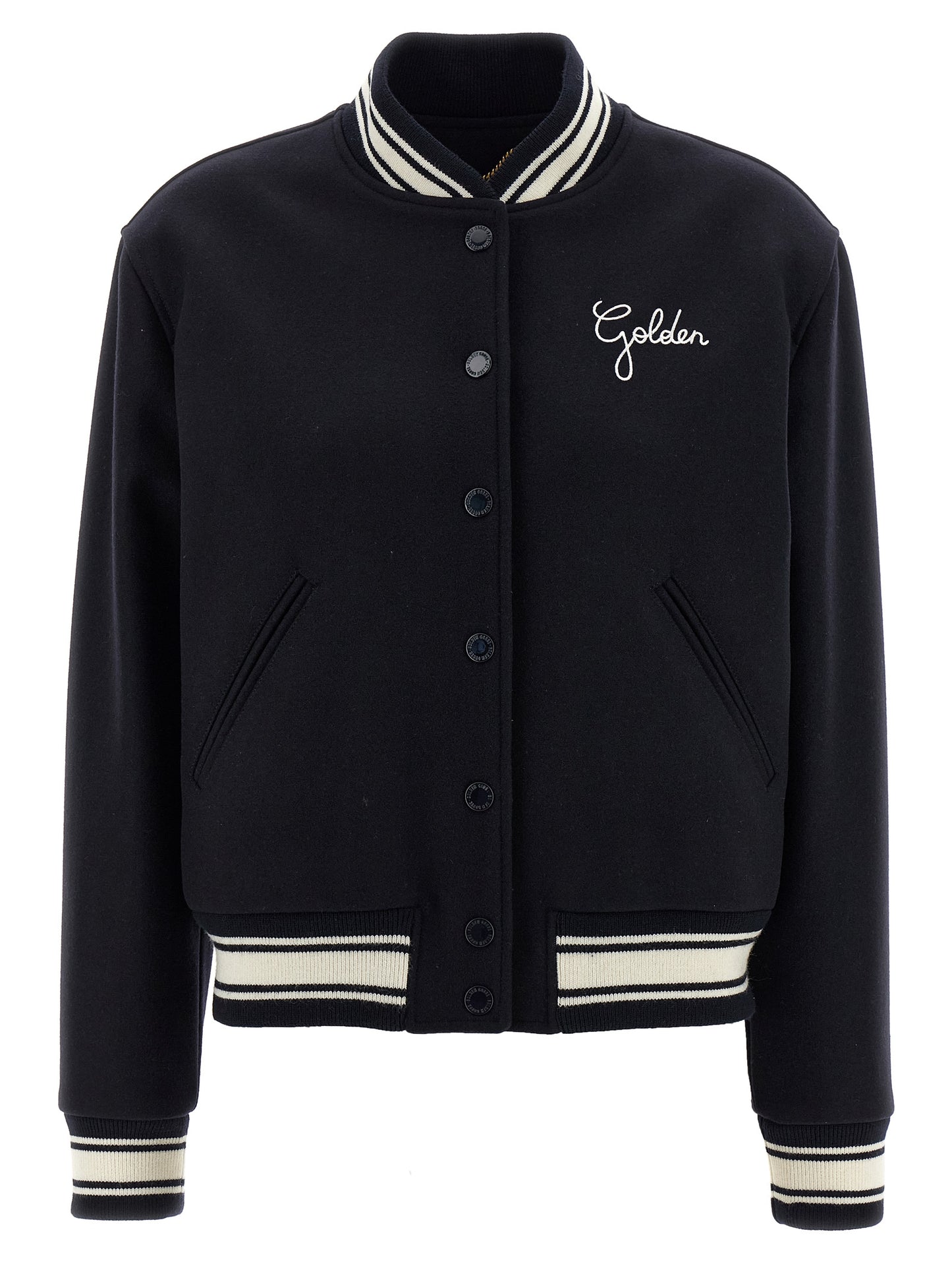 Blue Virgin Wool Bomber