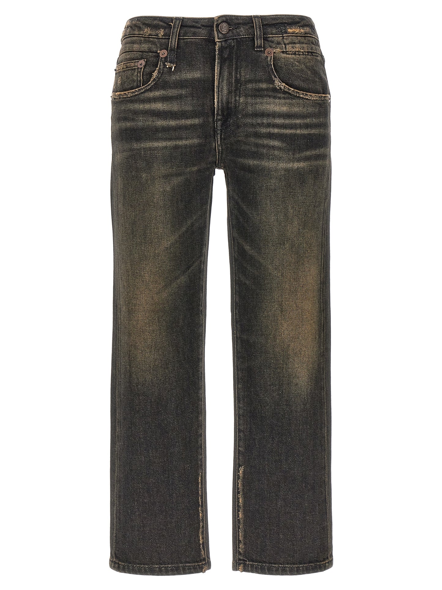 Black Cotton Boyfriend Jeans