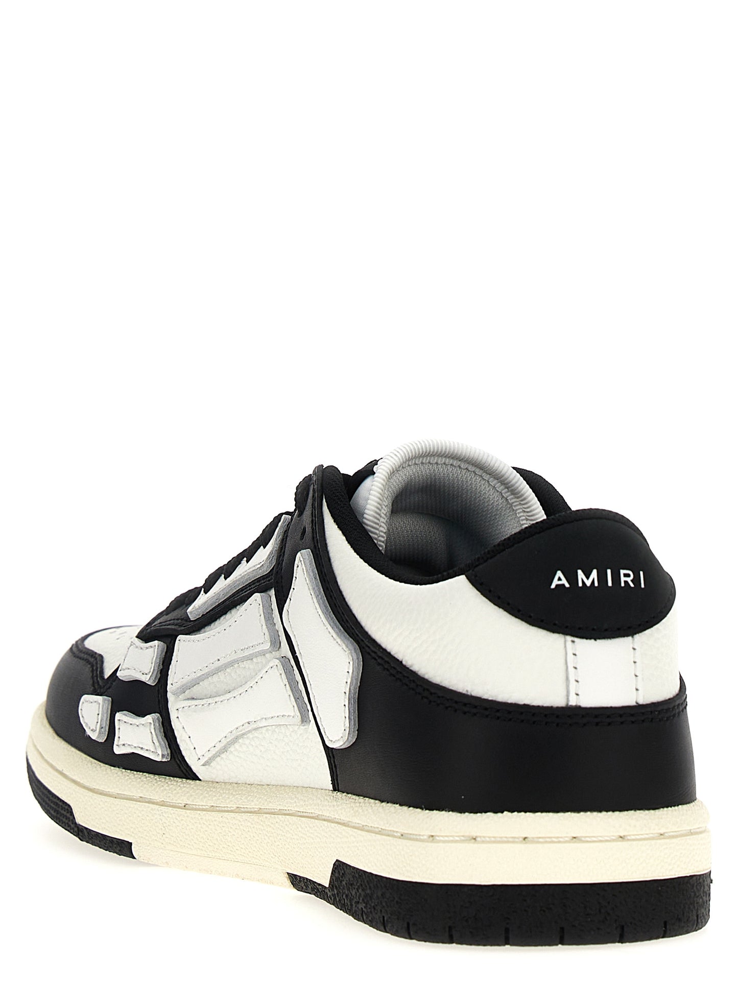 Bicolor Leather Low Top Sneakers