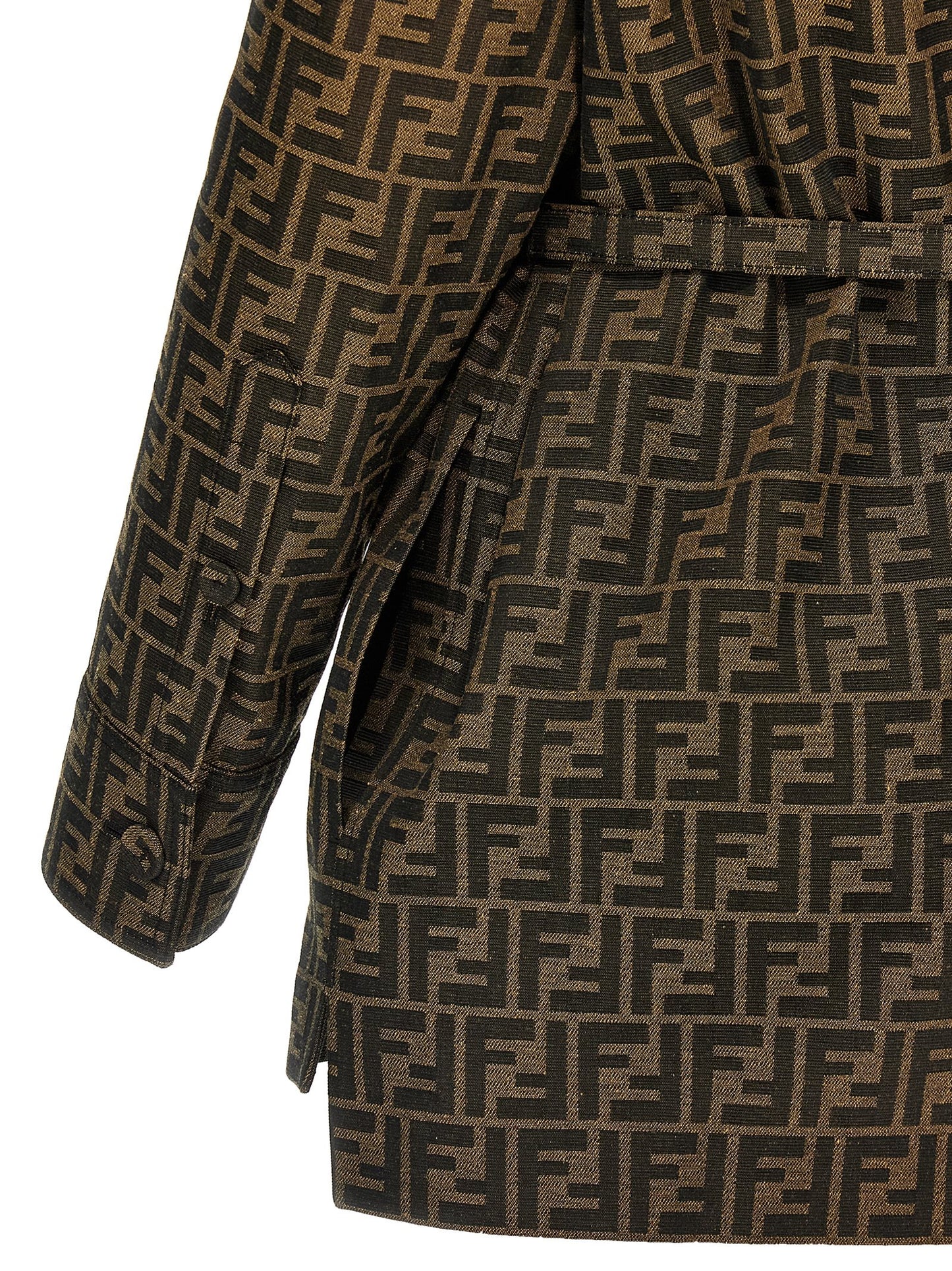 Brown Polyester Leather Jacket