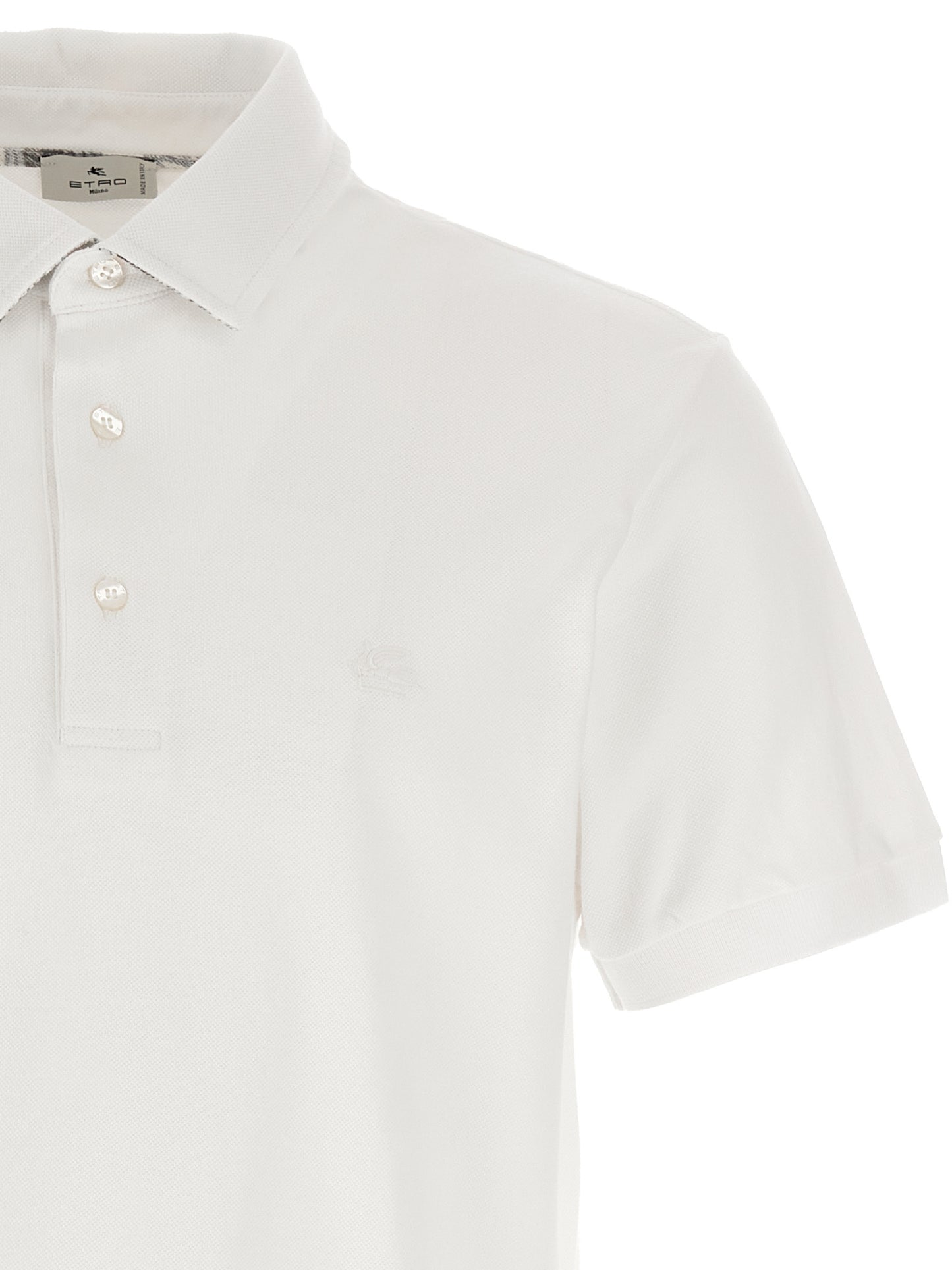 White Cotton Polo Shirt